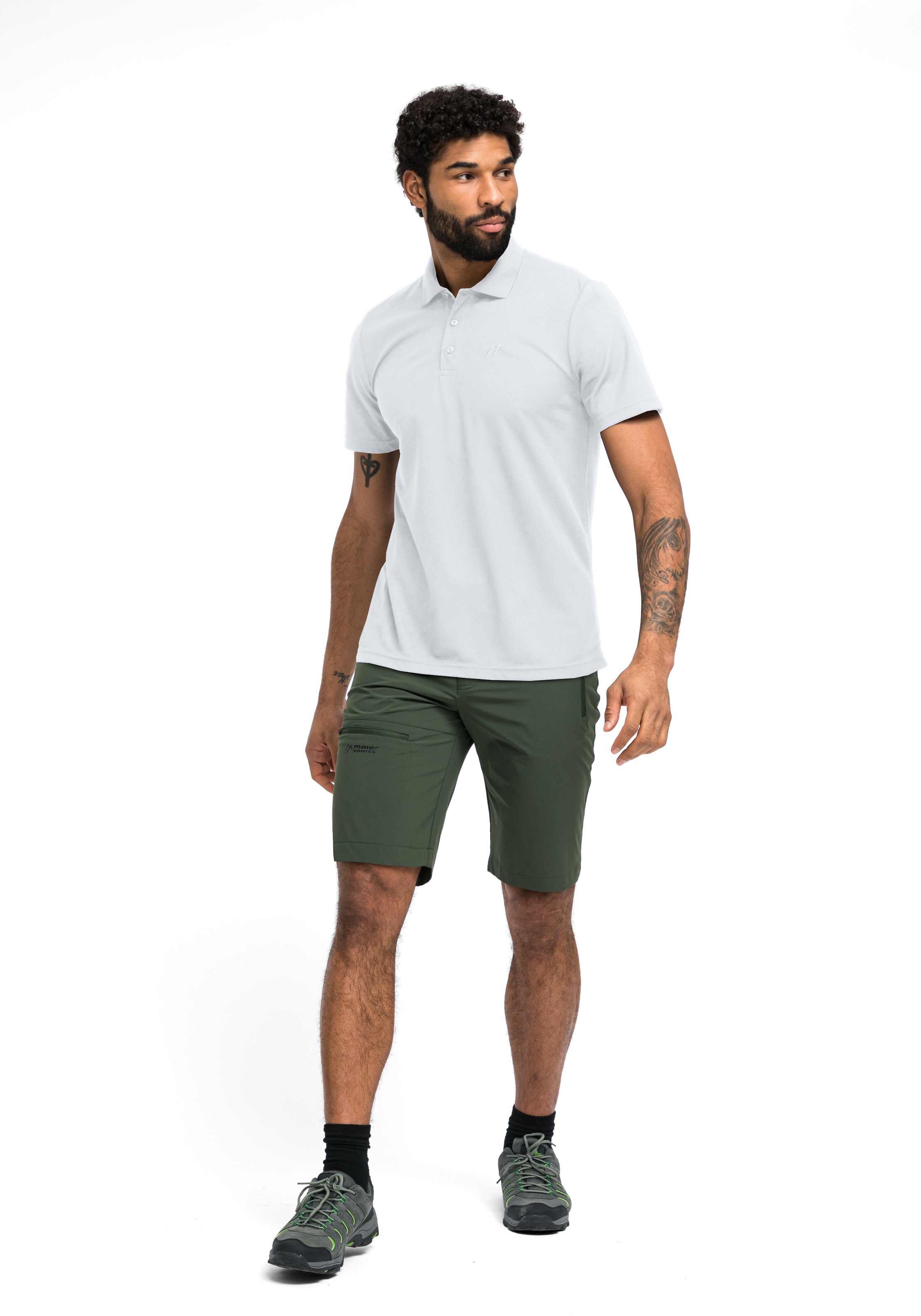 Maier Sports Poloshirt »Ulrich« Herren Polo kurzarm, leichtes Shirt, Funktionsshirt mit Kragen Reg Fit