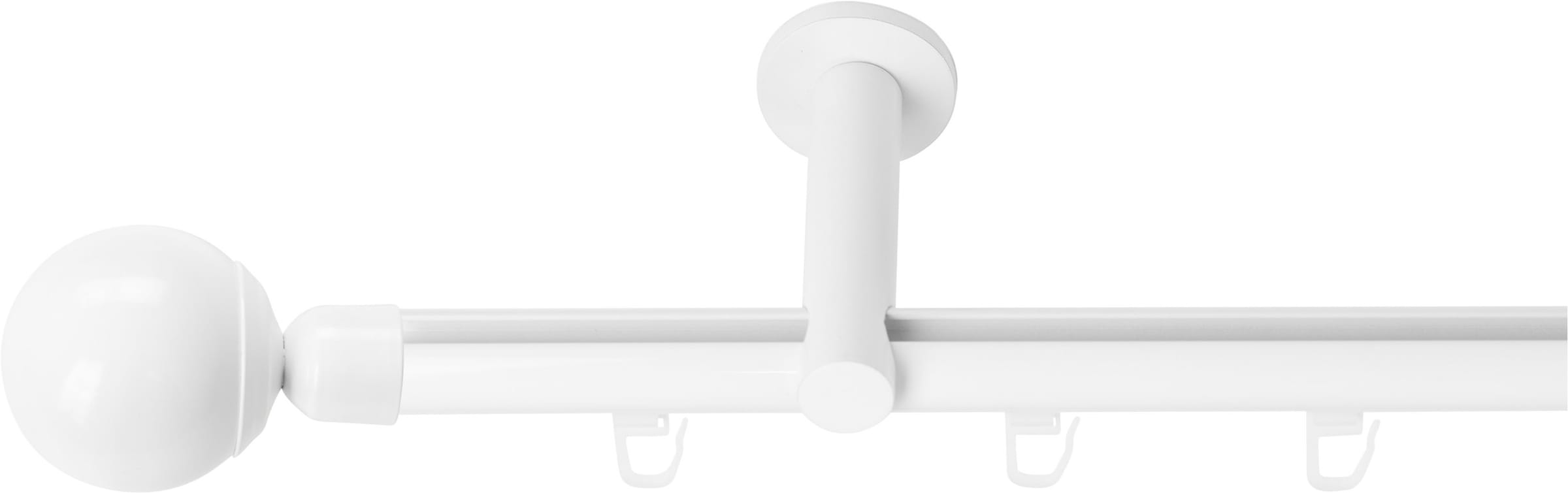 SN DECO GROUP Tringle à rideaux Ø 19 mm 1 course-läufig Fixmass;kürzbar
