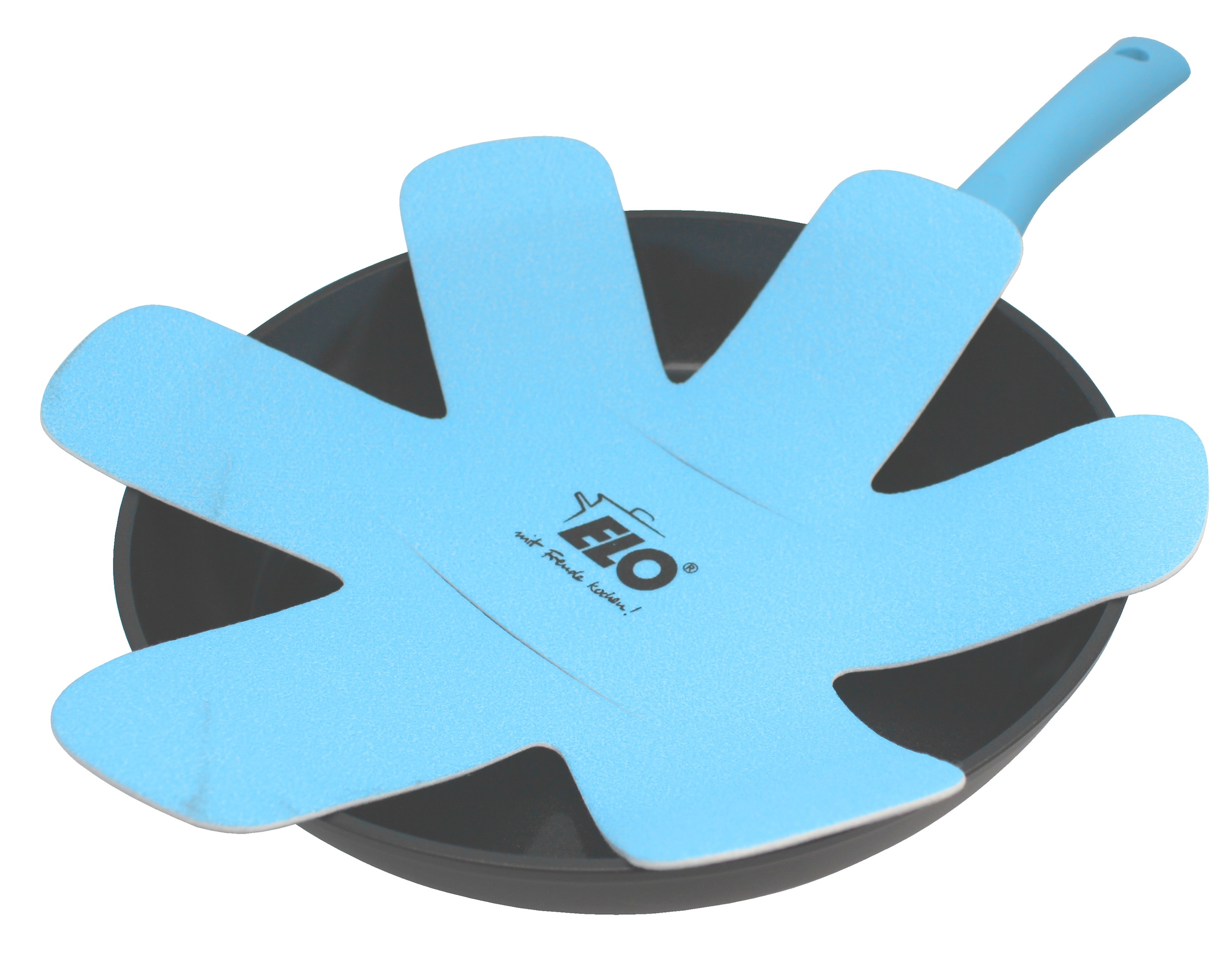 Elo Basic Schmorpfanne »Colorio mit farbigem Protektor« Aluminium Set, 2 tlg. Soft-Touch-Griff mit Flammenschutz