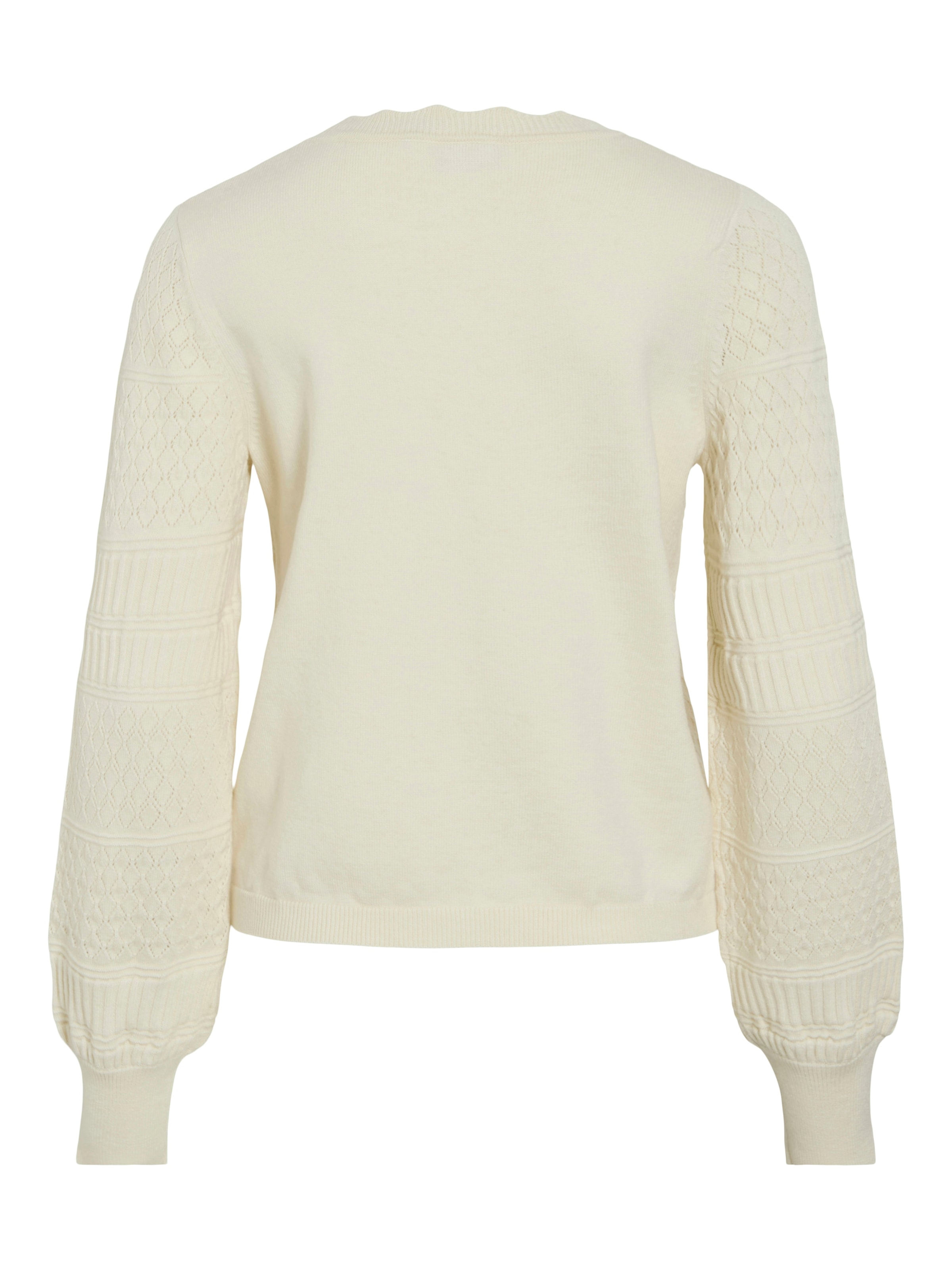 Vila Pull en tricot »VIMILOS L/S O-NECK POINTELLE TOP - NOOS«