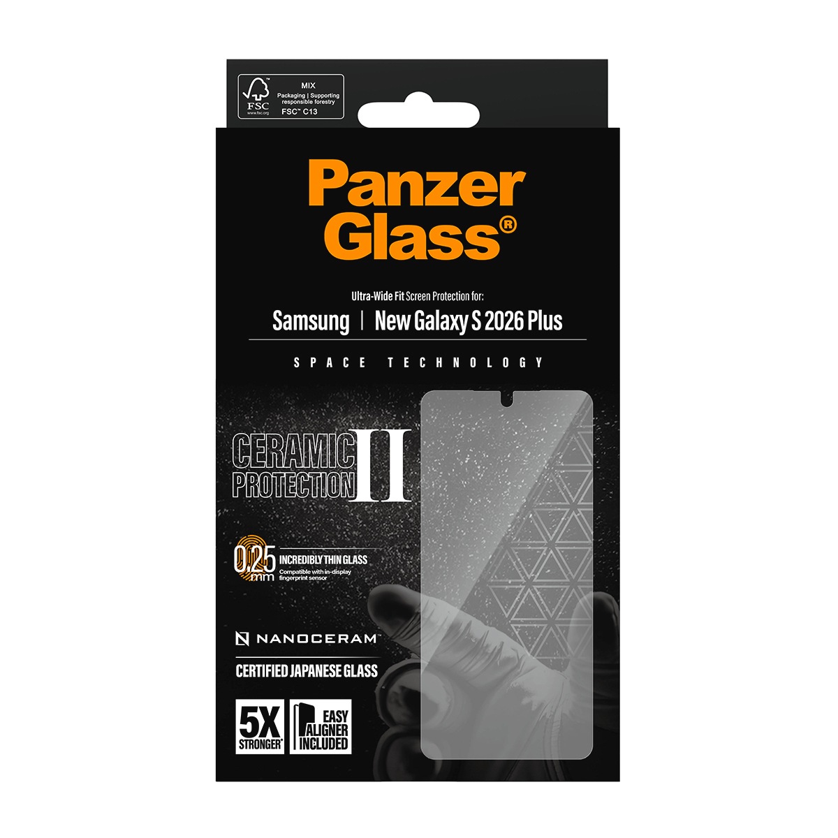 CARE by PanzerGlass Displayschutzglas »Ultra-Wide Fit Screen Protector« für Samsung Galaxy S26+ Displayschutzfolie, Schutzfolie, Bildschirmschutz, kratz- & stossfest
