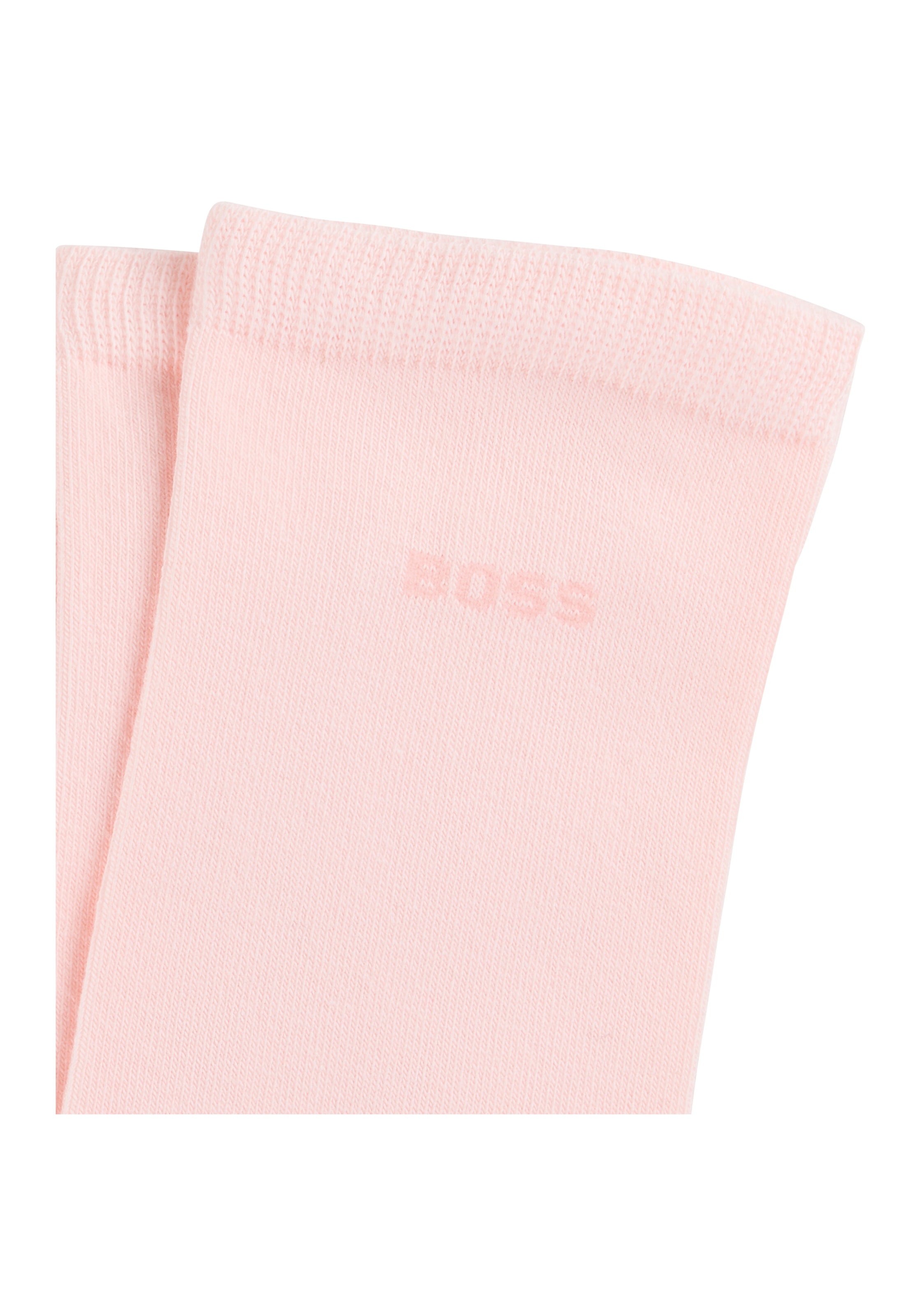 BOSS Businesssocken »2P RS Uni Logo CC W« Packung, 2er Pack, 2 Paar tlg. mit BOSS Schriftzug
