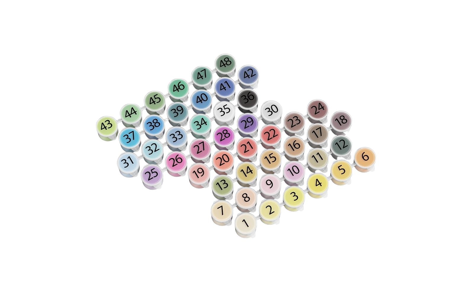 LOKLIK Acrylfarbe »für Loklik und Paint 48er Set« 48 Stk. tlg.