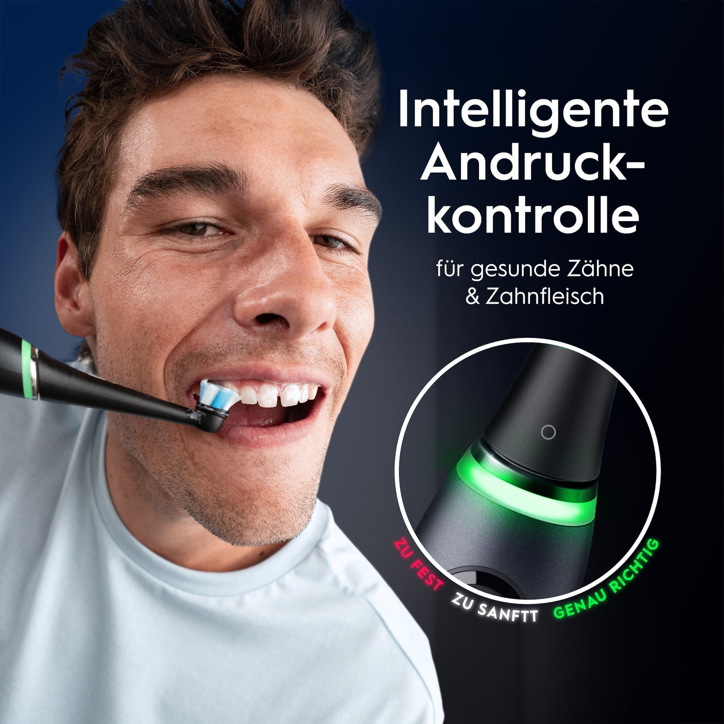 Oral-B Brosse à dents électrique »Oral-B iO Series 9« 2 cuis Aufsteckbürsten 7 modes de brossage pour soins dentaires, analyse 3D, écran couleur & étui de voyage avec charge