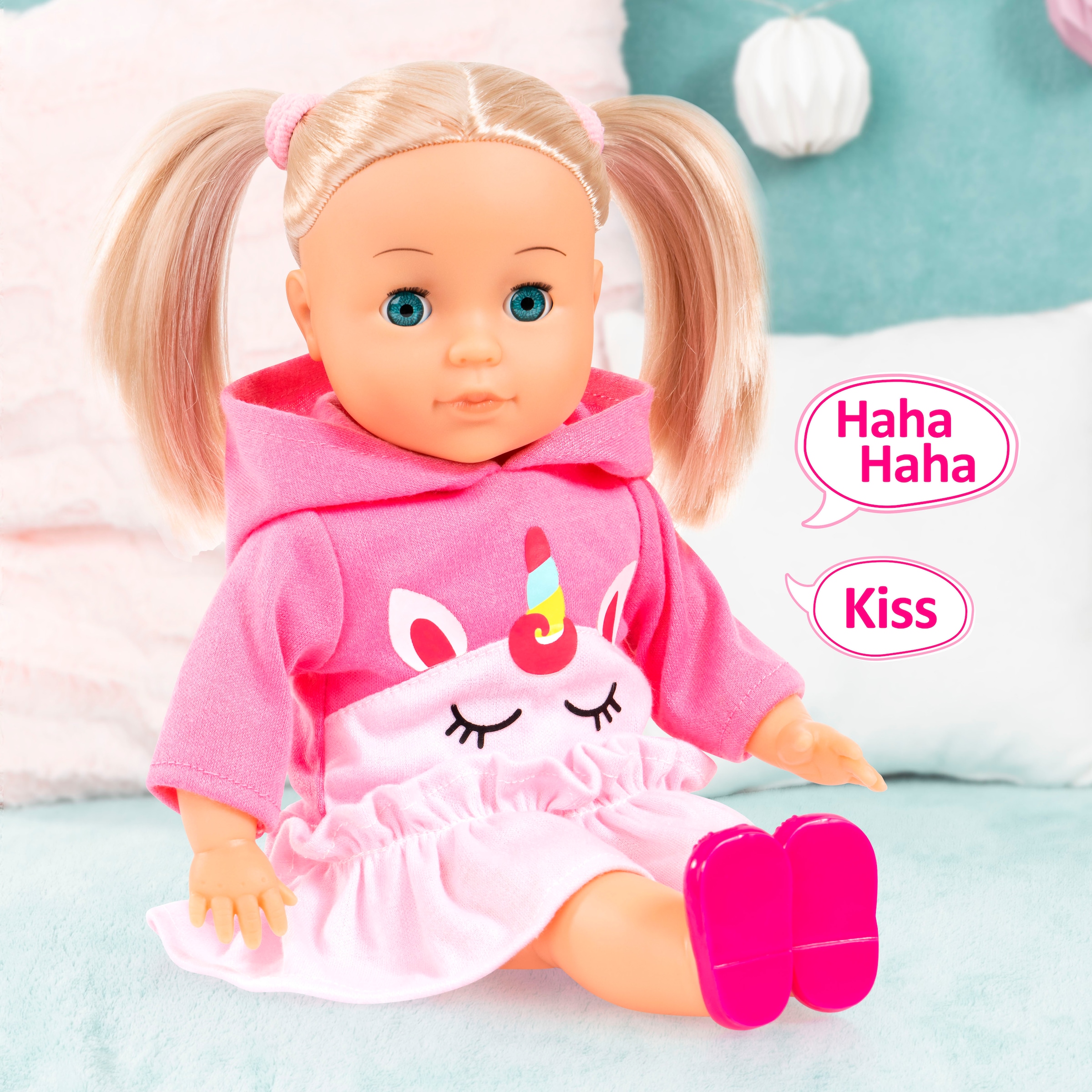 Bayer Stehpuppe »Little Love, Charlene 33 cm« mit Schlafaugen und Babygeräuschen