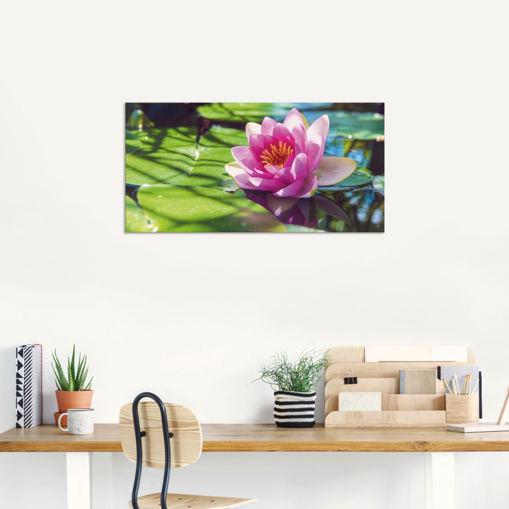 Artland Impression alu-dibond »Seerose Nahaufnahme« 1 cuis tlg. für Innen- und Aussenbereich geeignet, Outdoorbild