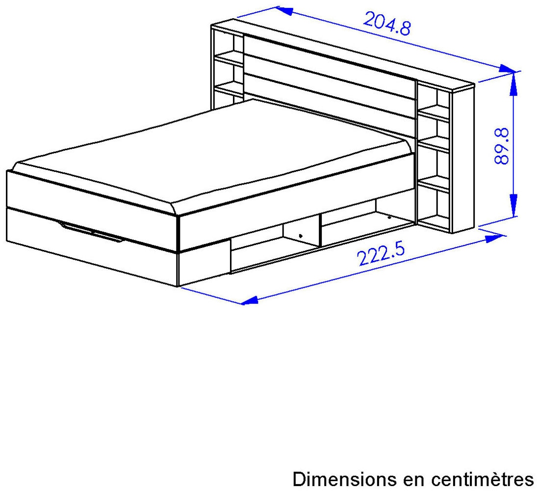 Gami Schlafzimmer-Set Elegantes Zimmer mit praktischen & funktionalen Aufbewahrungselementen