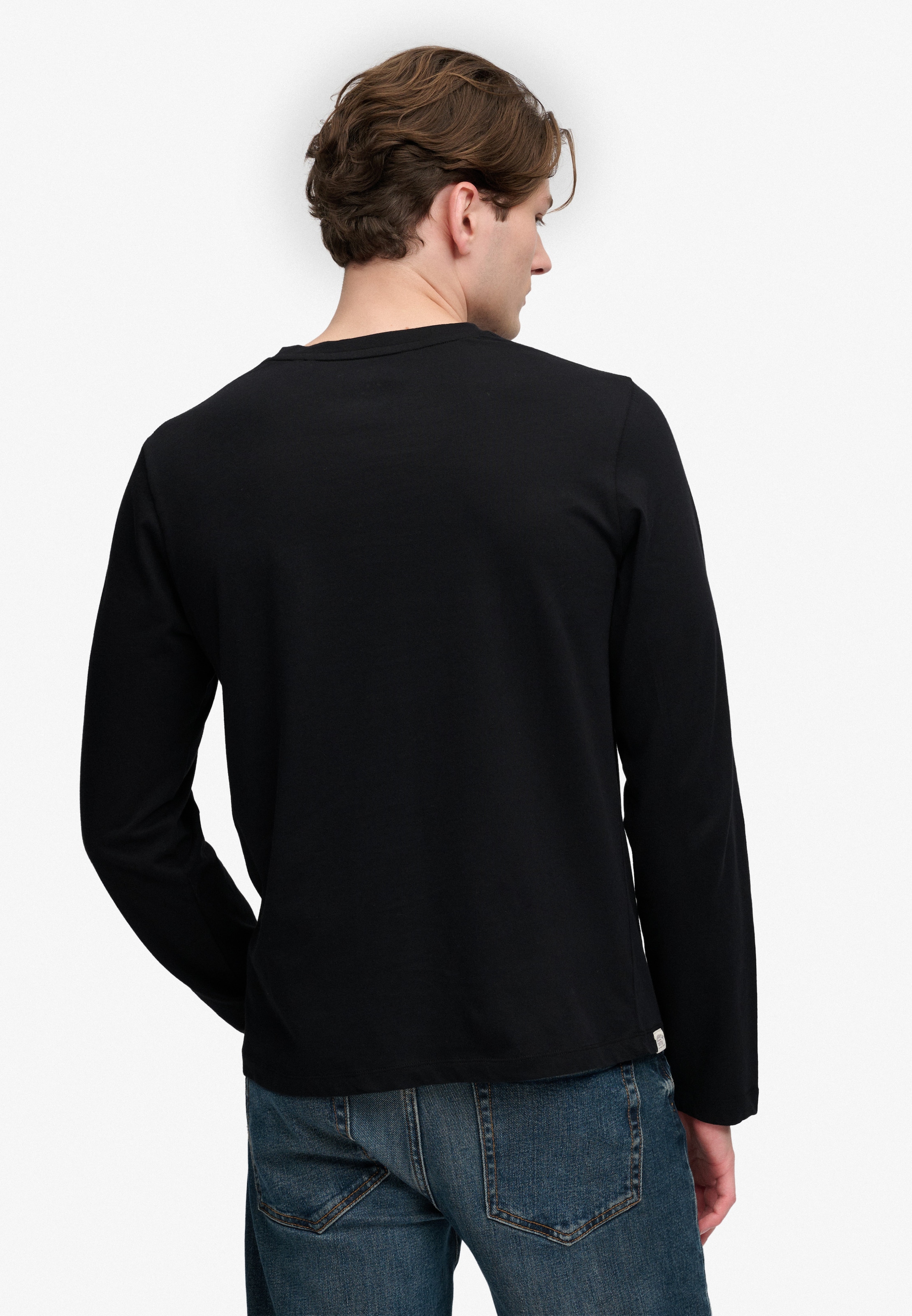 Superdry T-shirt à manches longues »CLASSIC ESSENTIAL SDCO TOP« coton, coupe décontractée