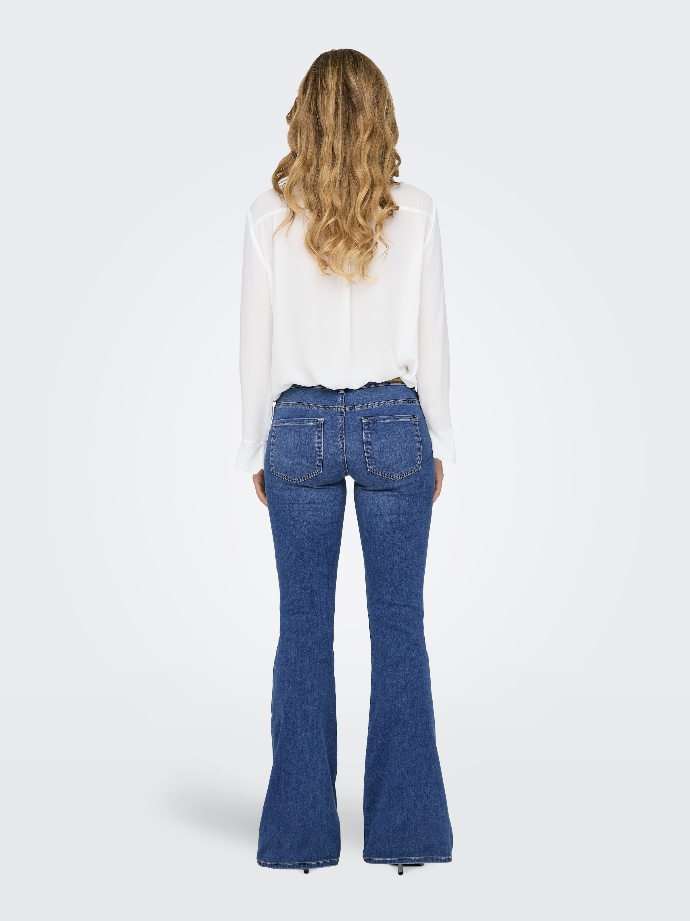 ONLY Jeans bootcut »ONLREESE REG RETRO FLARED DNM BOX« Materialmix, bootcut fit