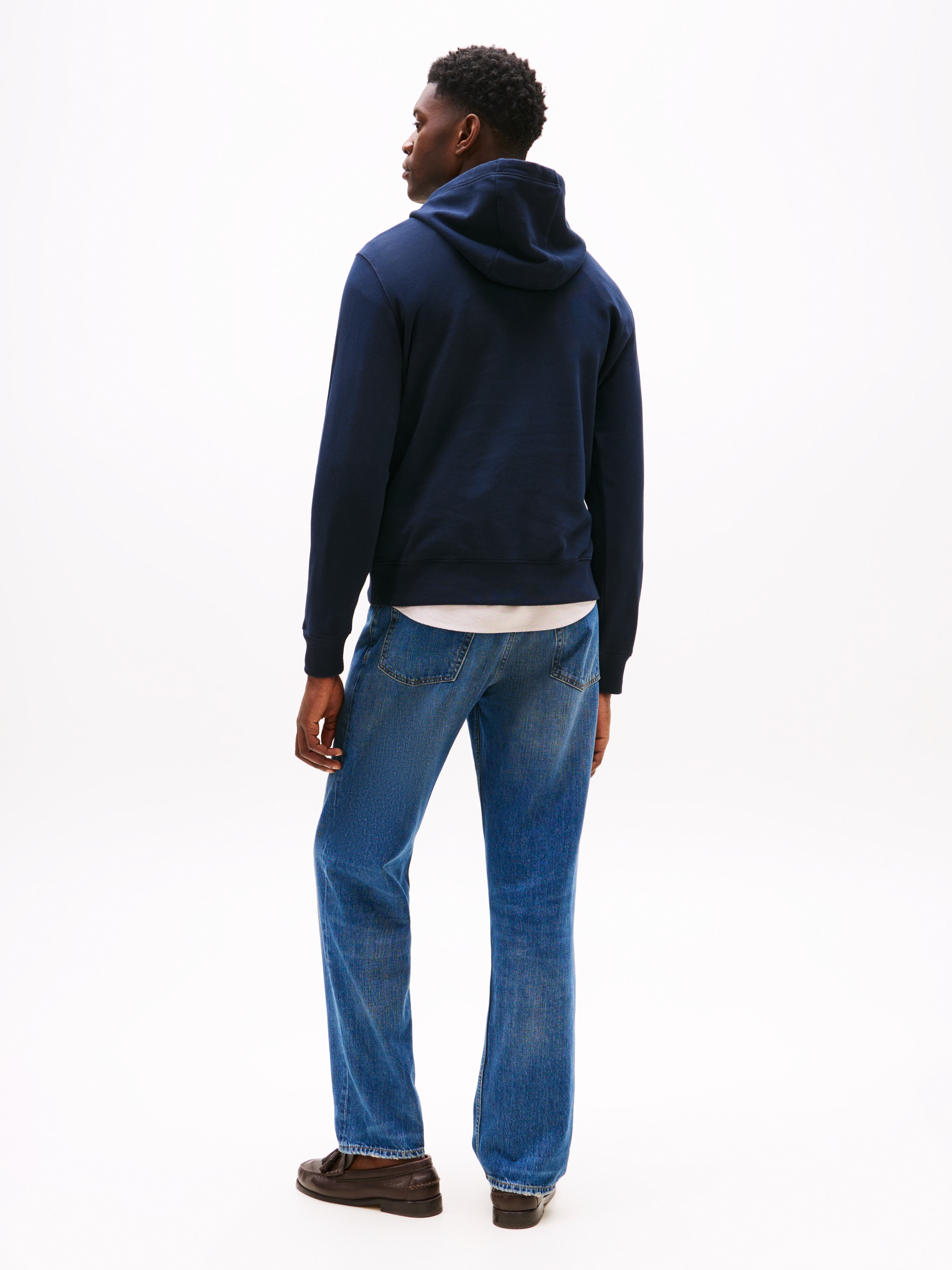 Tommy Hilfiger Hoodie »OUTLINE FLAG SCRIPT HOODIE« mit kontrastfarbener Stickerei