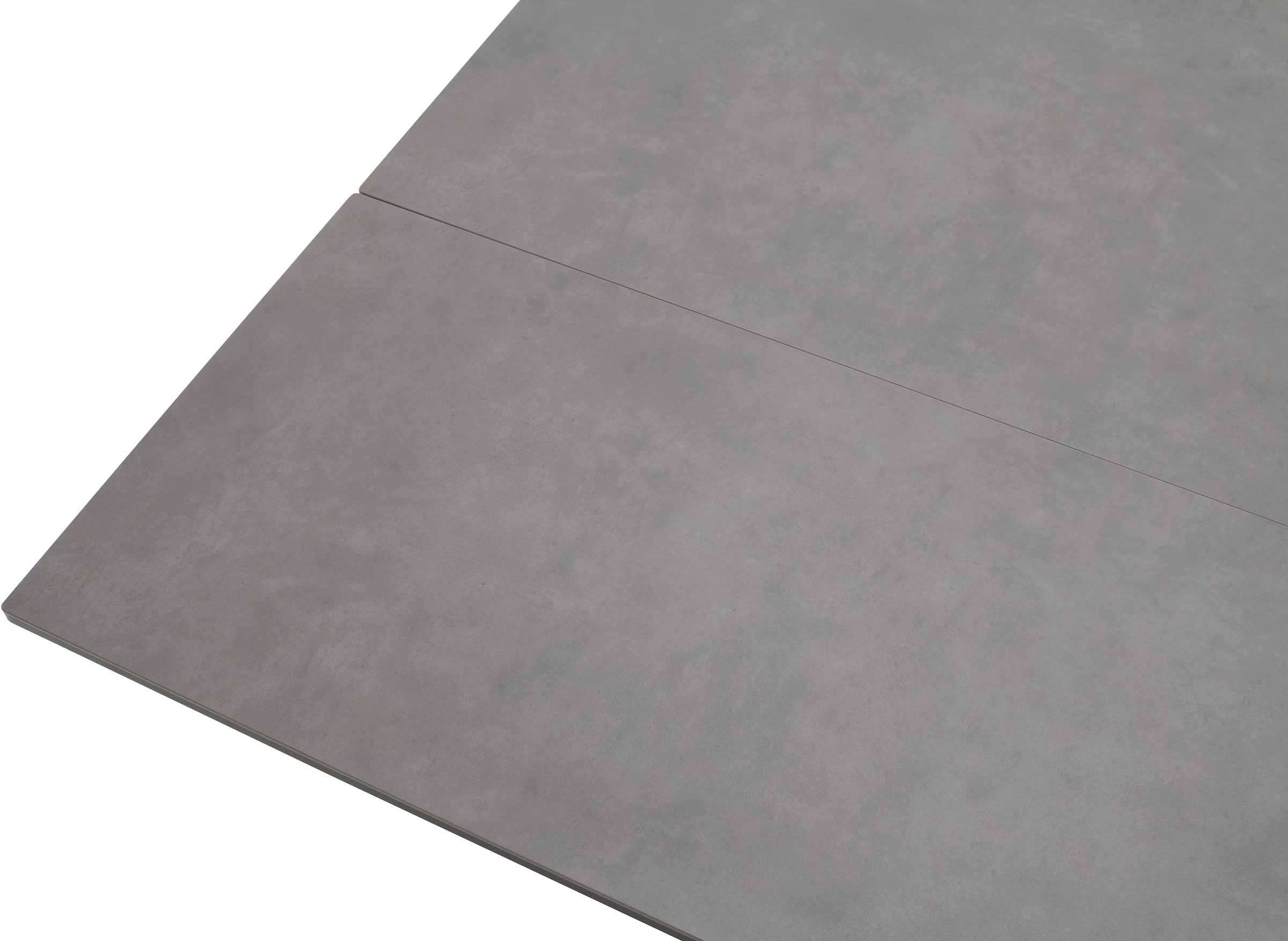 MCA furniture Table de salle à manger »Nagoya« 1 cuis tlg. Auszugstisch, Stirnauszug, Metallgestell, Keramik, Sicherheitsglas