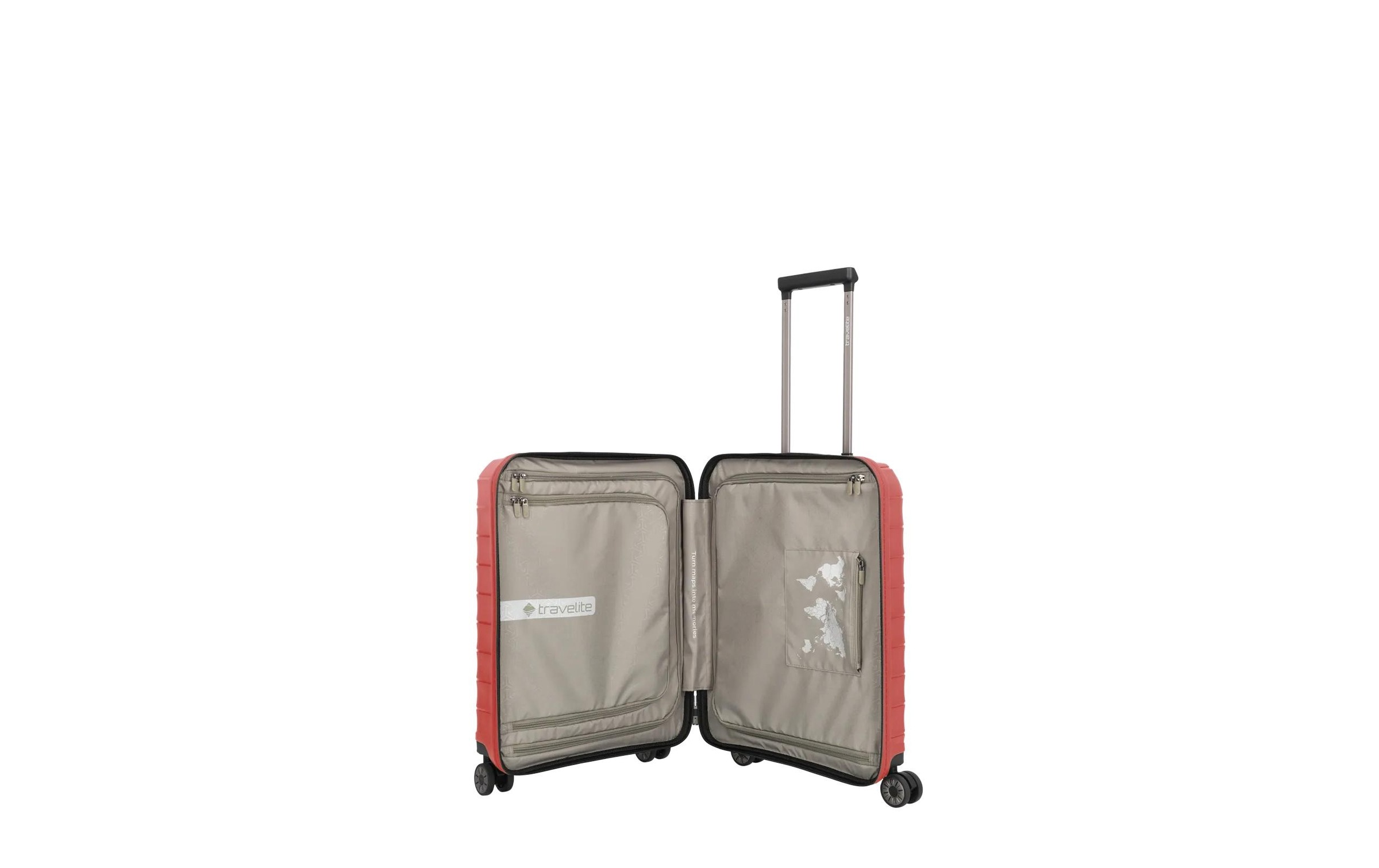travelite Trolley »travelite Reisekoffer Mooby Trolley S+ Fronttasche 44 l « 44 l 4 Rollen
