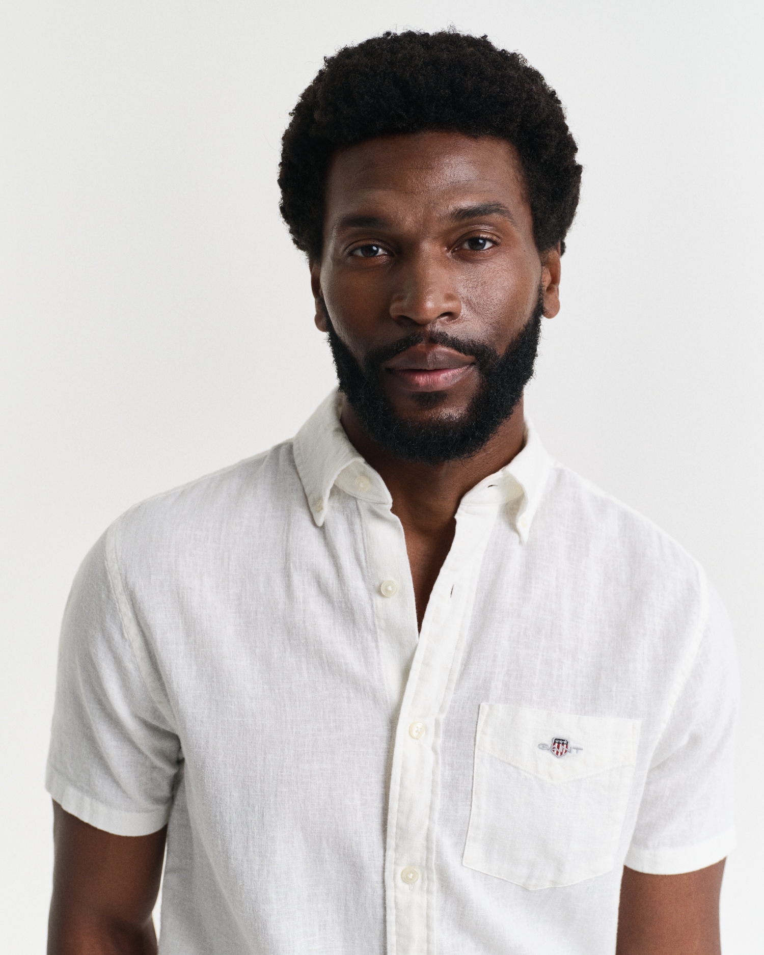 Gant Chemise à manches courtes »REG COTTON LINEN SS SHIRT«