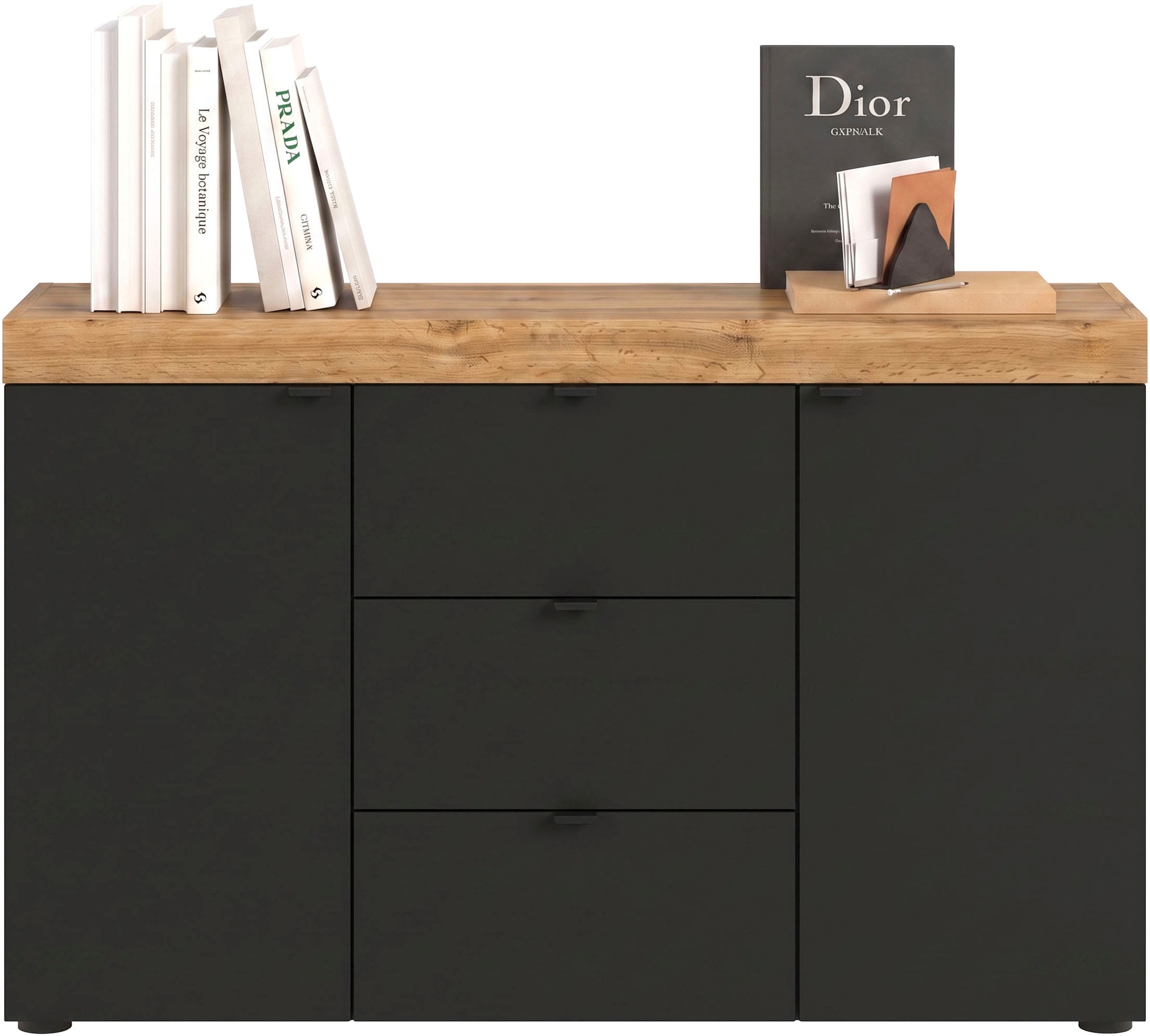 GOODproduct Buffet »MAMBO II, Breite 125 cm, 2 Türen, 3 Schubkästen« 1 cuis tlg. Buffet, commode, salon, couloir, bureau