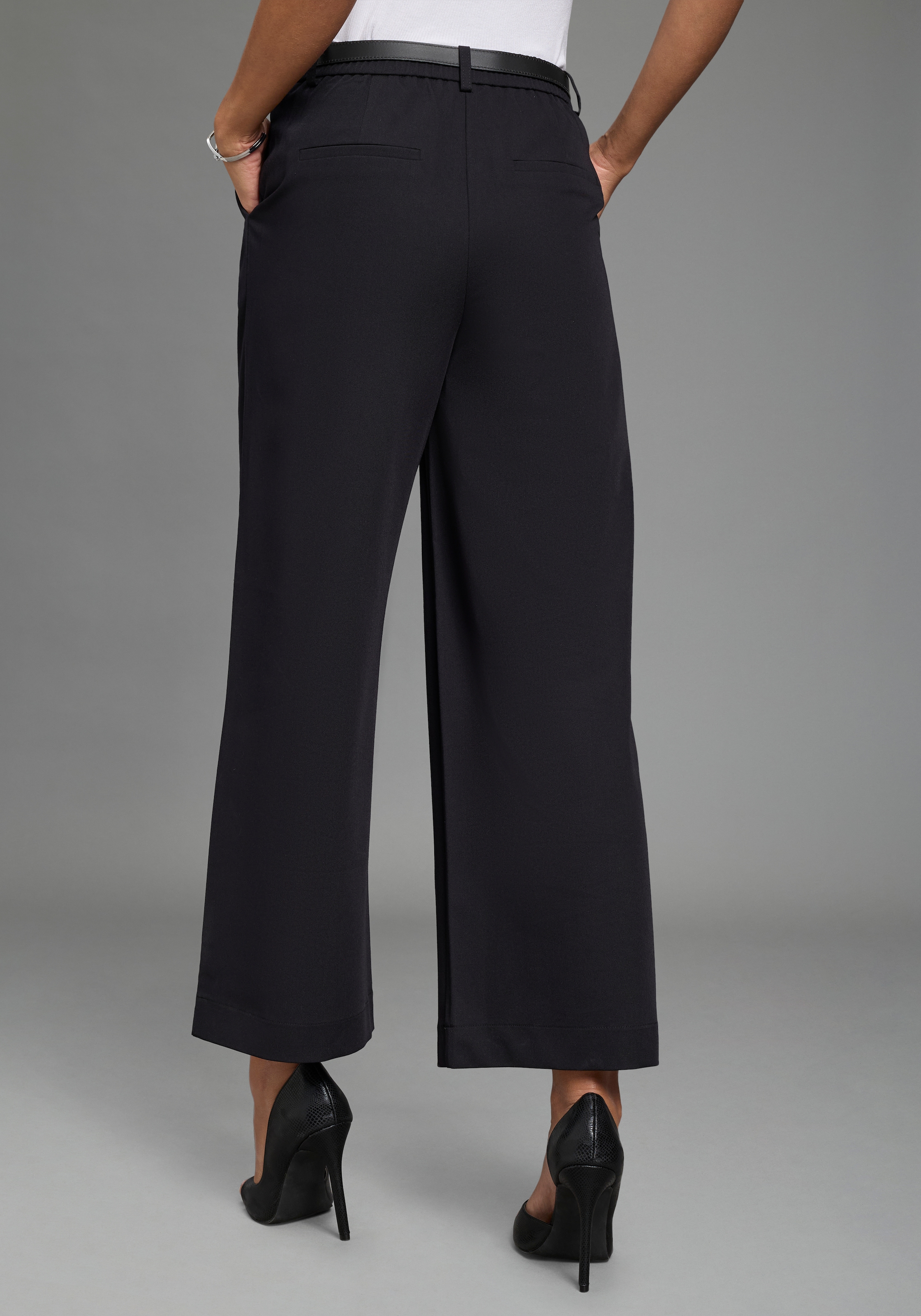 Laura Scott Bundfaltenhose  mit weitem Bein