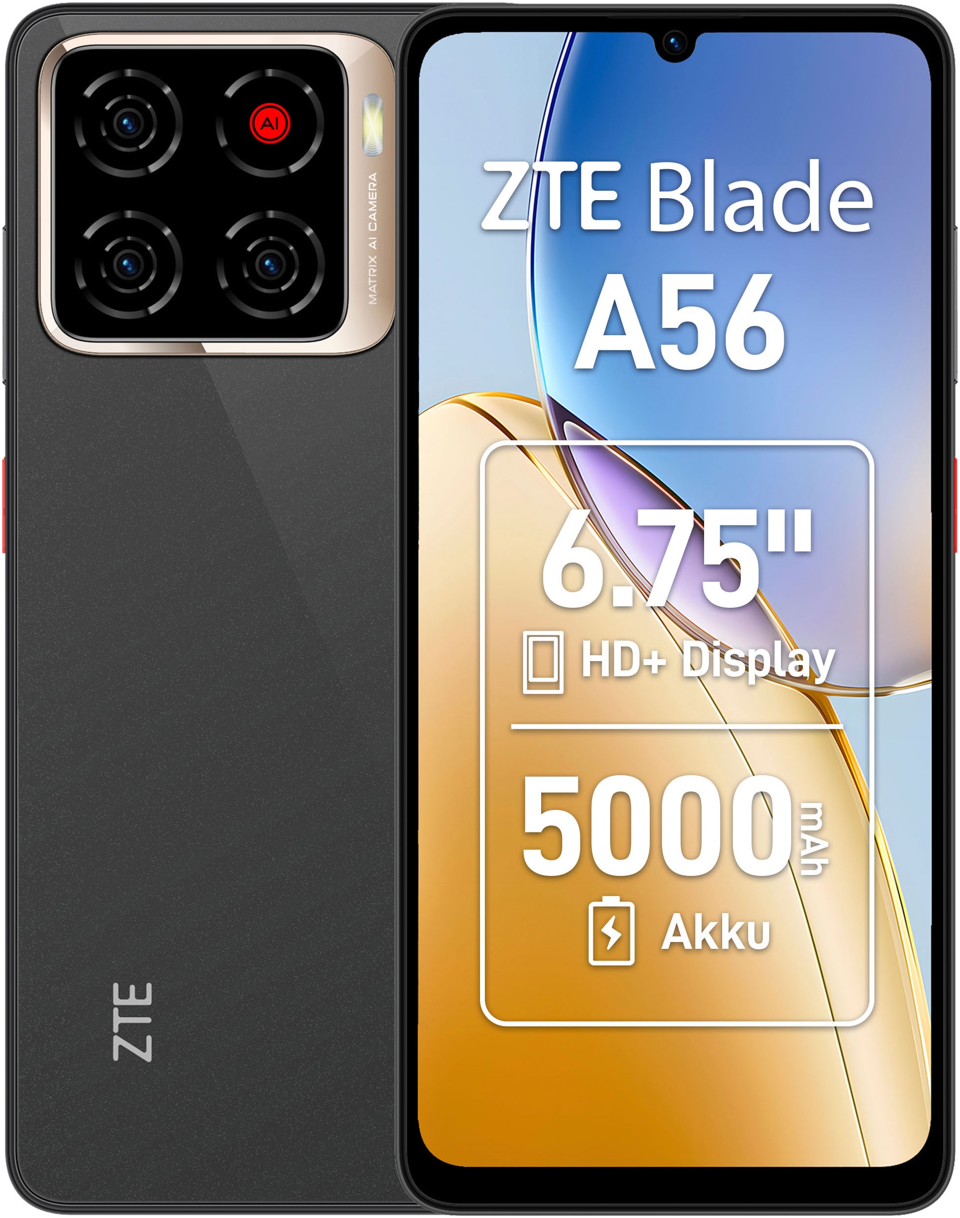 ZTE Smartphone »Blade A56« Celestial Black