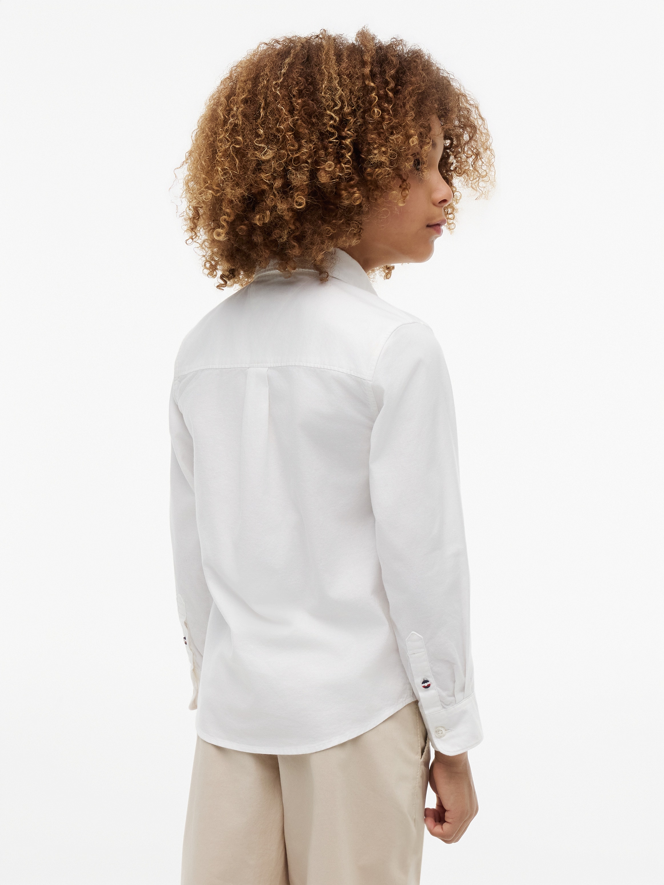 Tommy Hilfiger Chemise à manches longues »FLAG OXFORD SHIRT« Kinder bis 16 Jahre mit Button-Down-Kragen