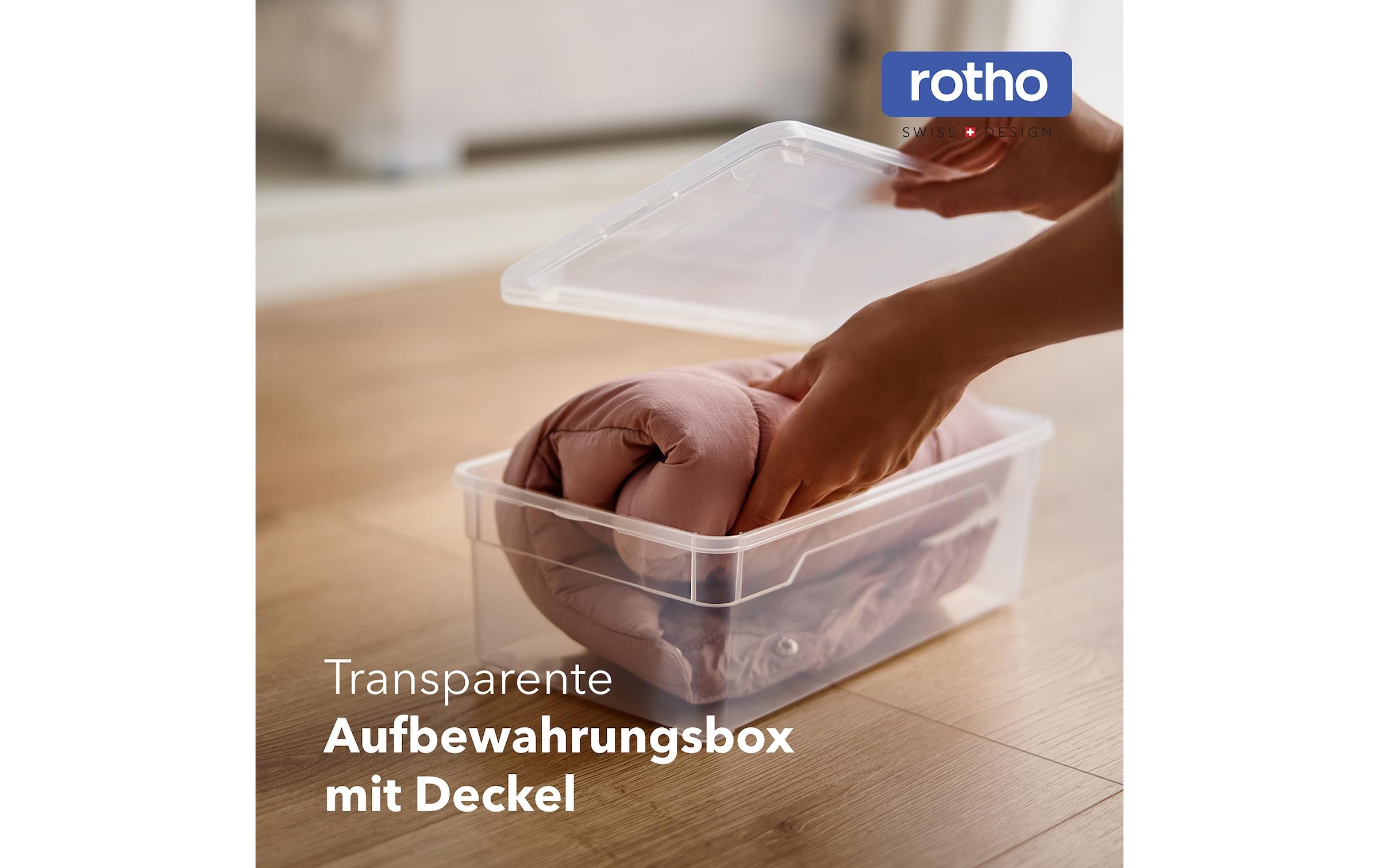 ROTHO Aufbewahrungsbox »Aufbewahrungsbox Clearbox 5 l, 12 Stück«