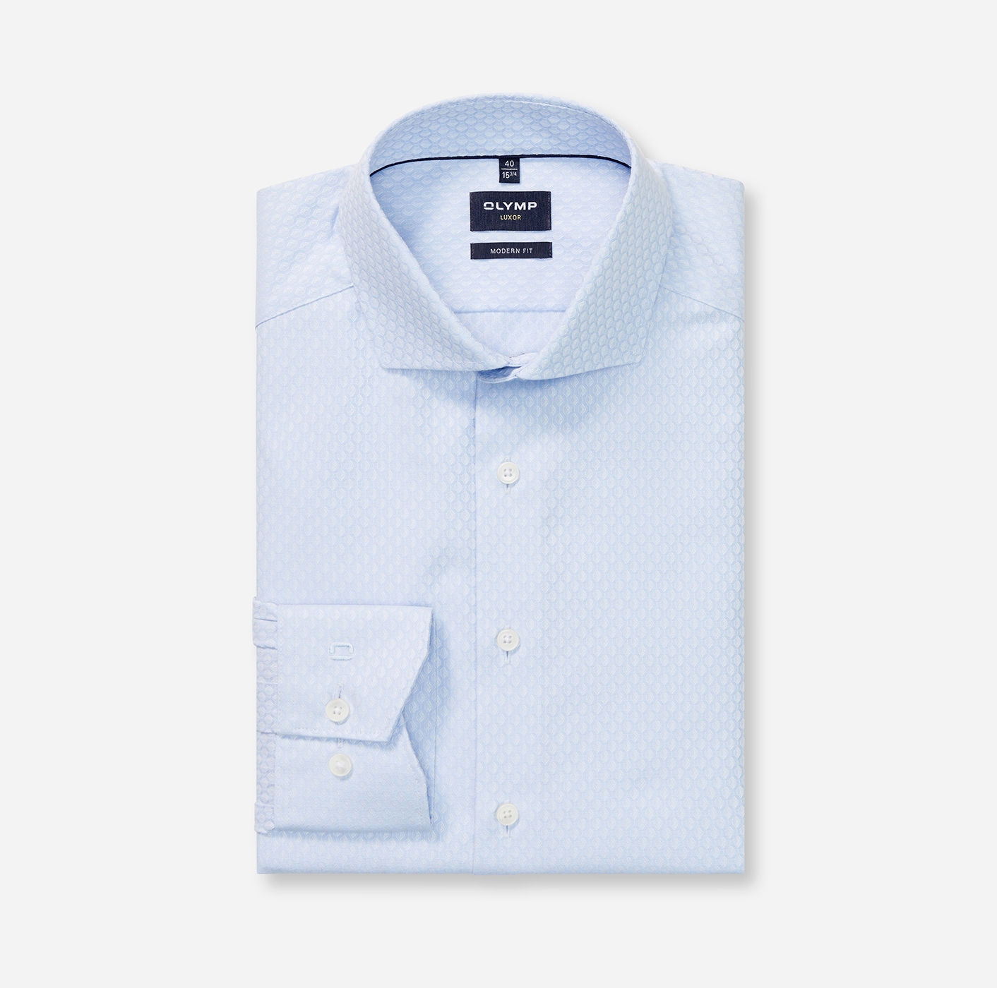 OLYMP Chemise à manches longues »Luxor modern fit« feine Struktur, Businesshemd. Royal-Kentkragen, modern fit