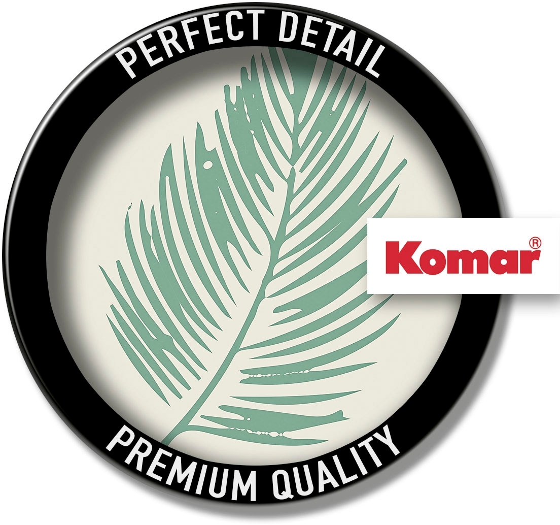 Komar Bild »Winter Tropics Black Panther Palm Leaf« Tiere 1 Stk. tlg. Wandbild zur Dekoration im Kinderzimmer - ohne Rahmen