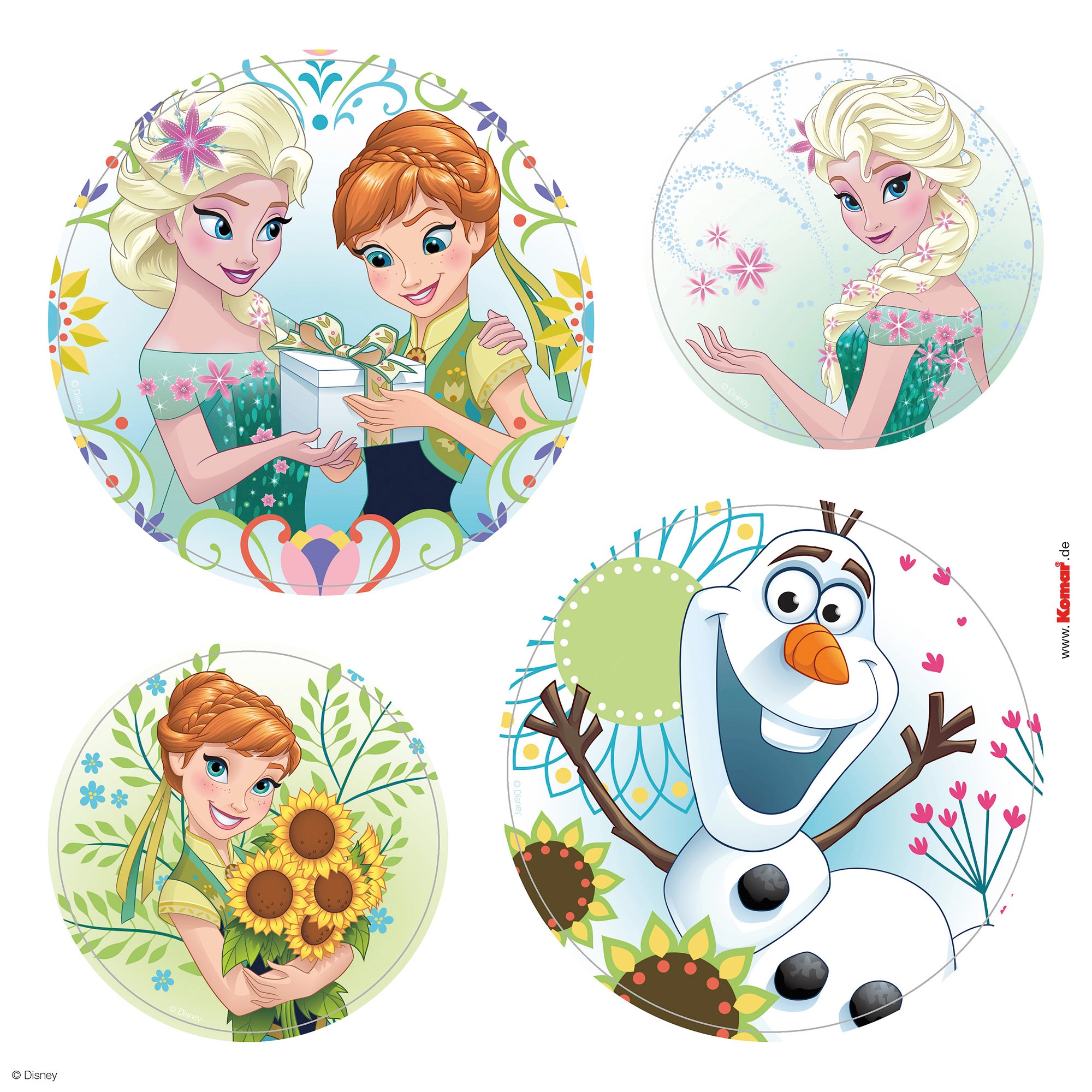 Komar Tableau de fenêtre »Fenstersticker - Frozen Springday - Grösse 30 x 30 cm« 30 x 30 cm, 2 Bogen