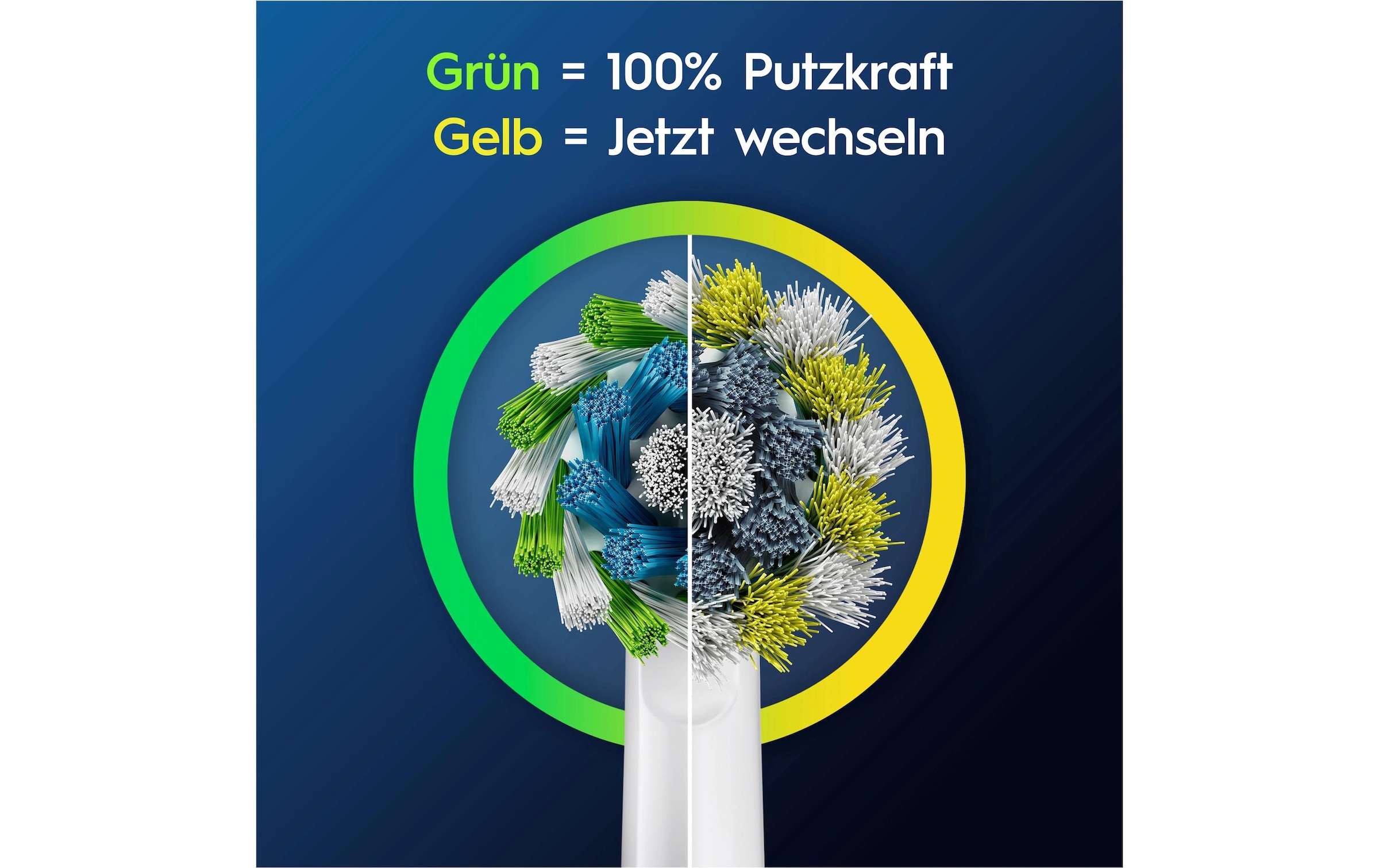 Oral-B Aufsteckbürsten »Pro CrossAction« Zahnreinigung mit innovativen X-förmigen Borsten