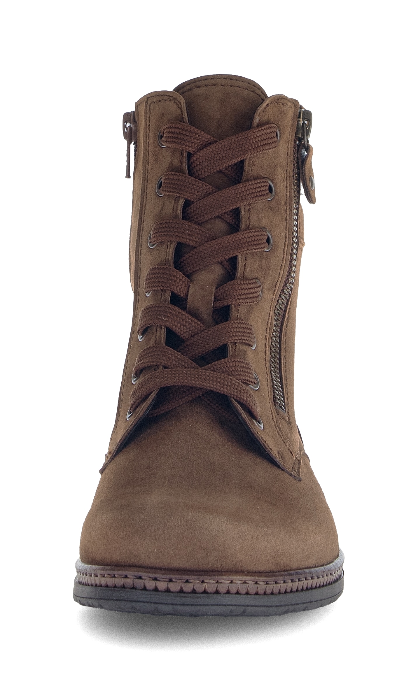 Gabor Schnürstiefelette  , Blockabsatz, Schnürboots mit Zierreissverschluss an der Aussenseite