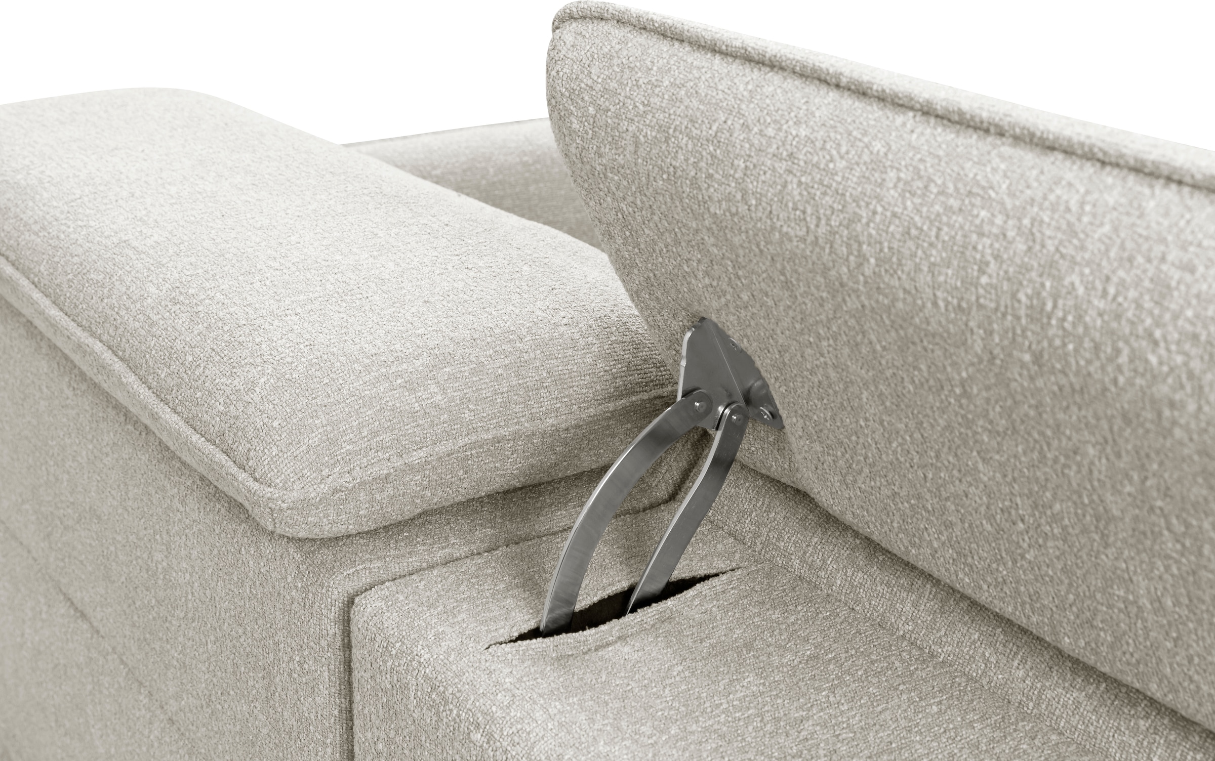 GOODproduct 2-Sitzer »KYLLY, XXL (208 cm) elektrische Relax- und Liegefunktion in 2 Sitzen« Mega-Sofa, Kopfteilverstellung, USB A/ C, Federkern, Feinstruktur