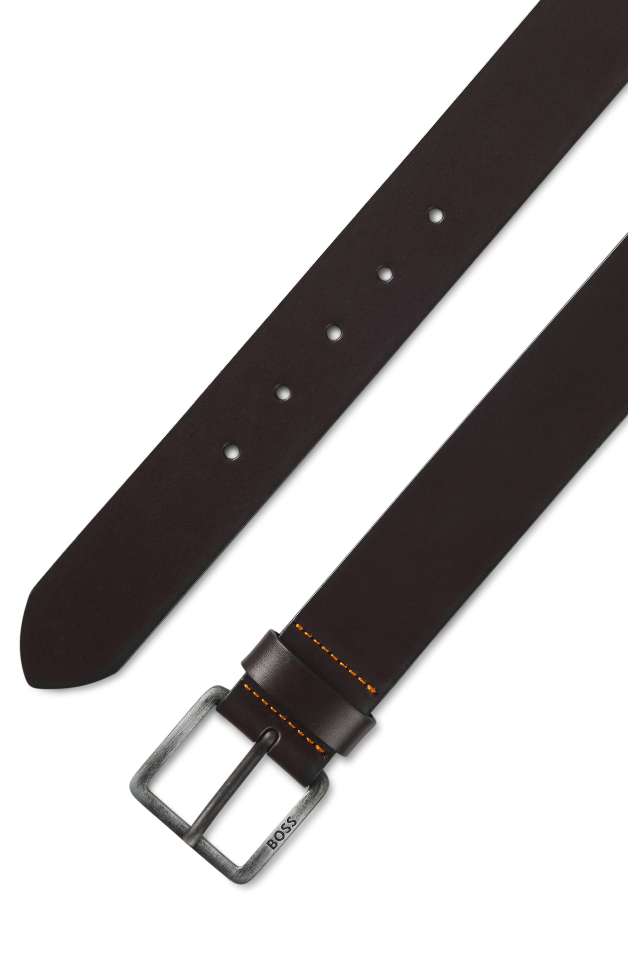 BOSS Ceinture en cuir »Jeeko_Sz40« mit matter Schliesse
