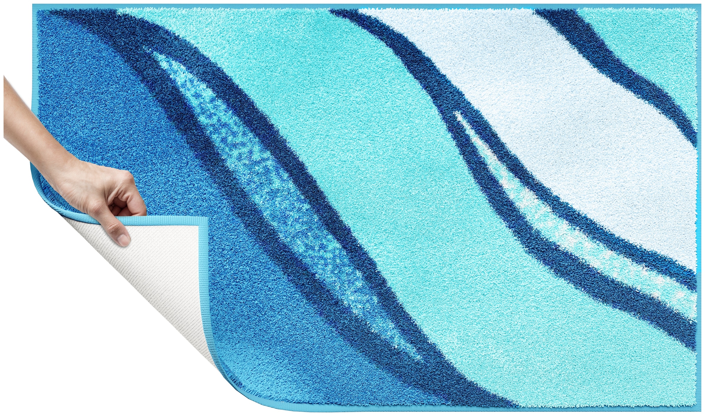 Grund Tapis de bain »Belize, Badvorleger, Badezimmer Teppich, sehr weich« Höhe 20 mm weiche Haptik, auch als 3 teiliges Set erhältlich, Made in Europe