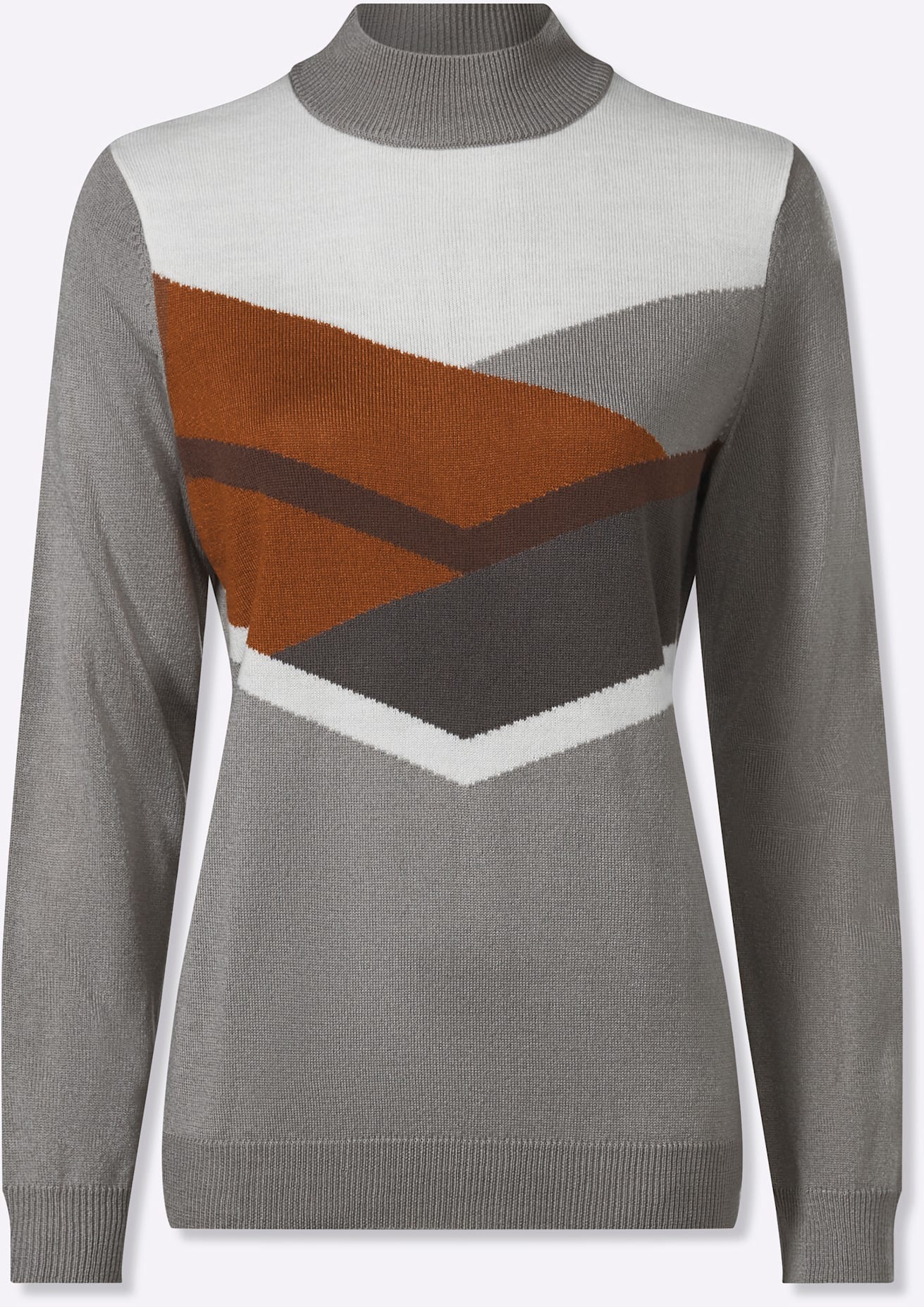 Classic Basics Pull à col montant »Langarm-Pullover«