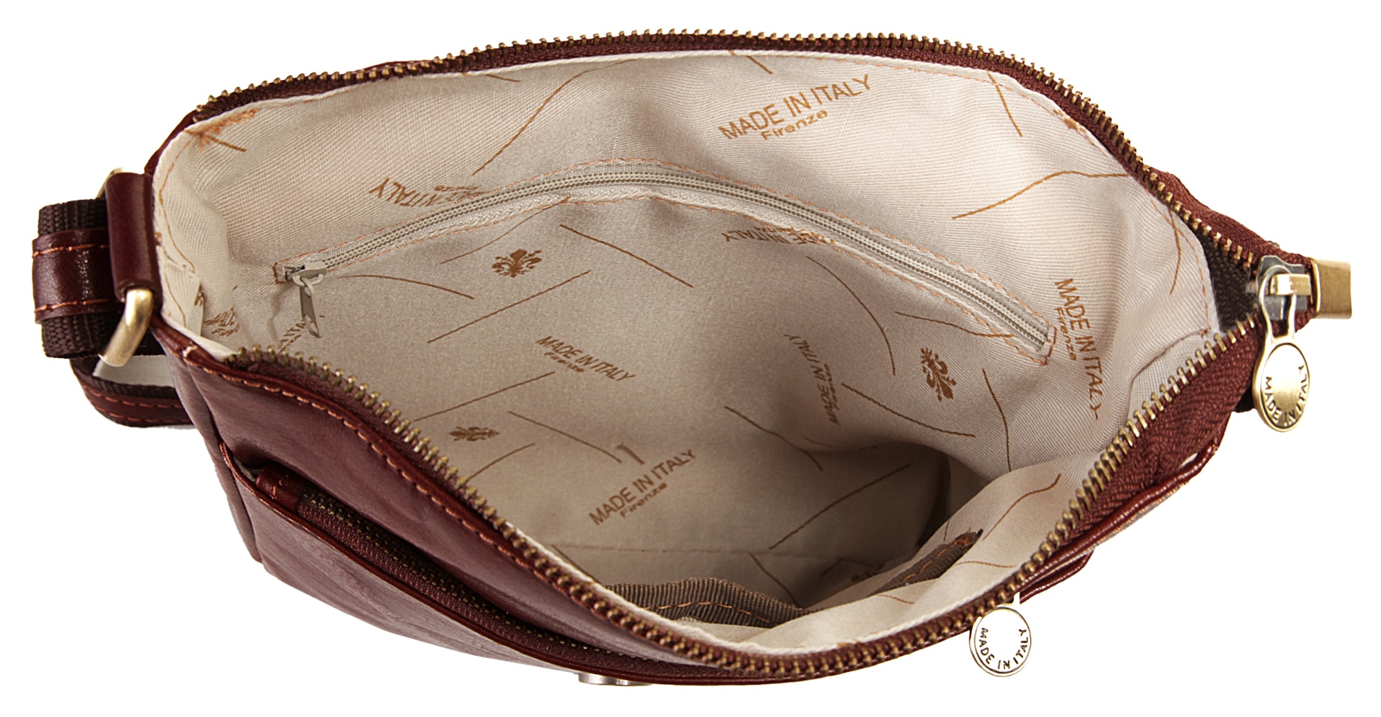 Piké Sac à bandoulière echt Leder, Made in Italy