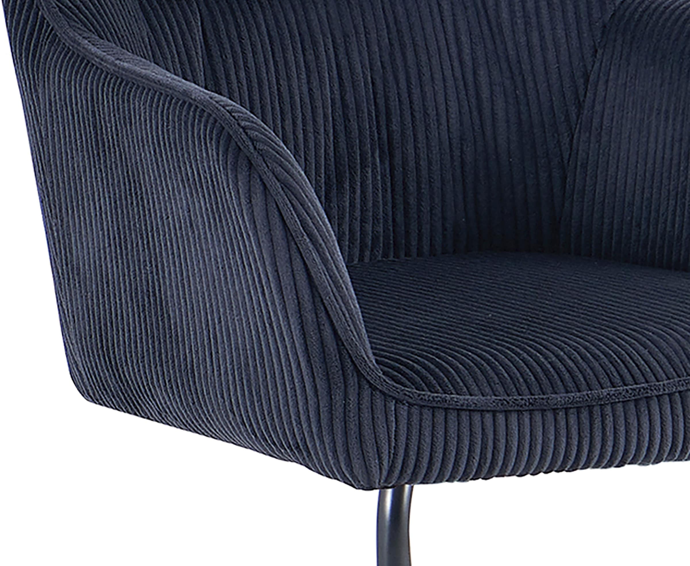 byLIVING Chaise cantilever »ELBA« (Ensemble) 2 cuisGrob-Cord, 110 kg, 180° drehbar Rückholfunktion, Schwingstuhlgestell