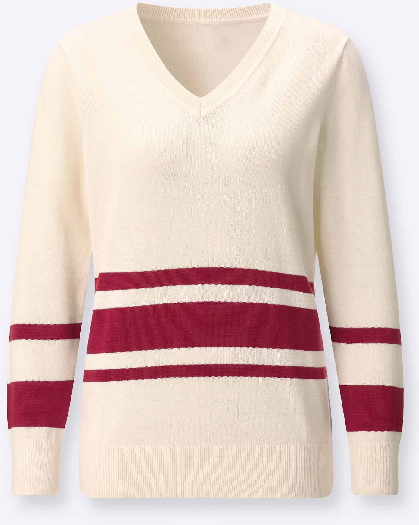 Classic Basics Pull col V »Langarm-Pullover«