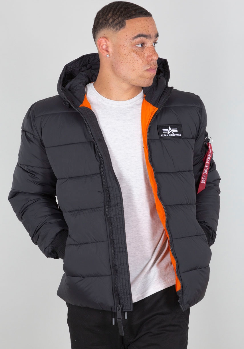 Alpha Industries Steppjacke »Hooded Puffer Alpha FD« mit Kapuze Kunstfaser, regular fit