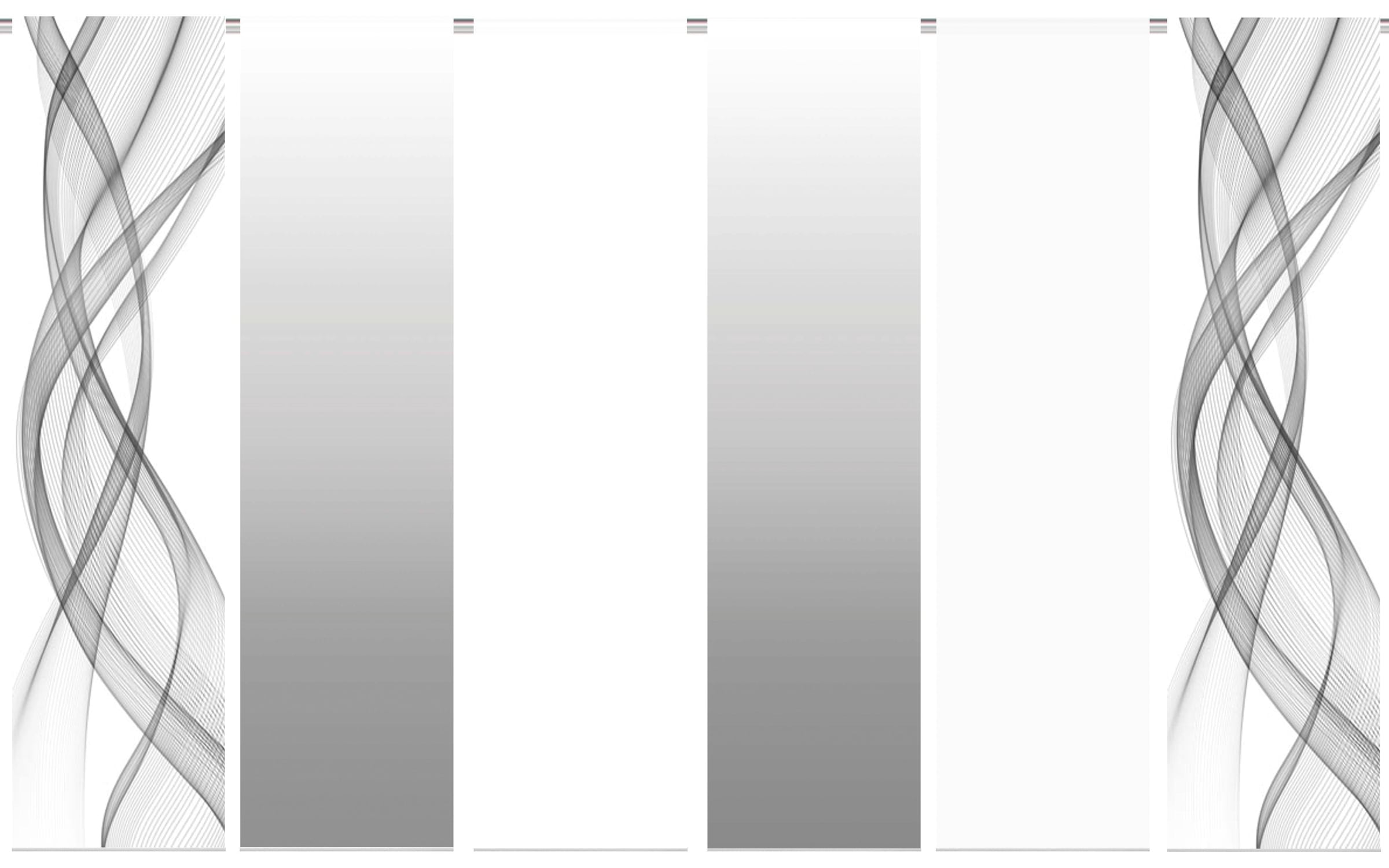 HOME WOHNIDEEN Rideau coulissant »FERROLA« Velcro 6 cuis tlg. HxB: 245x60, inkl. Befestigungszubehör