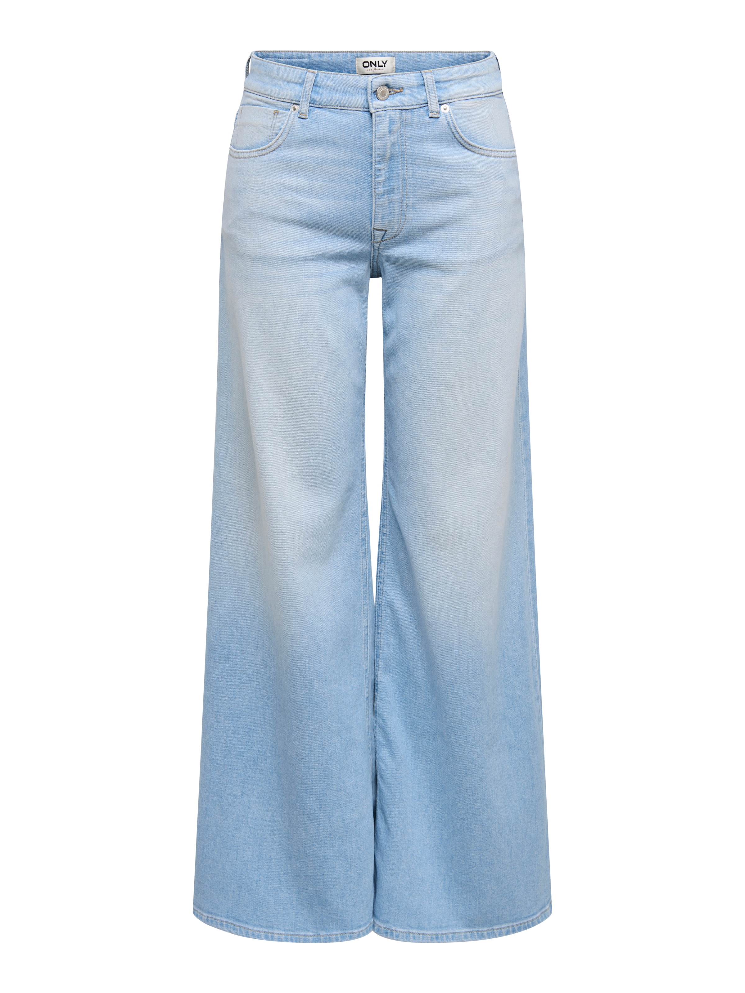 ONLY Weite Jeans »ONLCALIFORNIA MW WD FLAR DNM REA004 NOOS« normale Leibhöhe, weite Beinform, mit heller Waschung