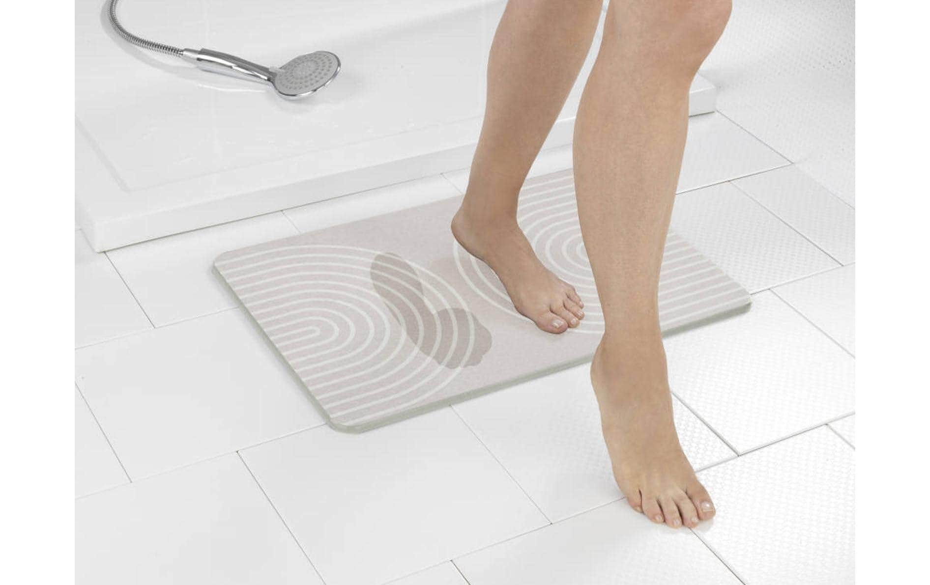 WENKO Tapis de bain »Nazca 39 x 60 cm, Hellgrau«