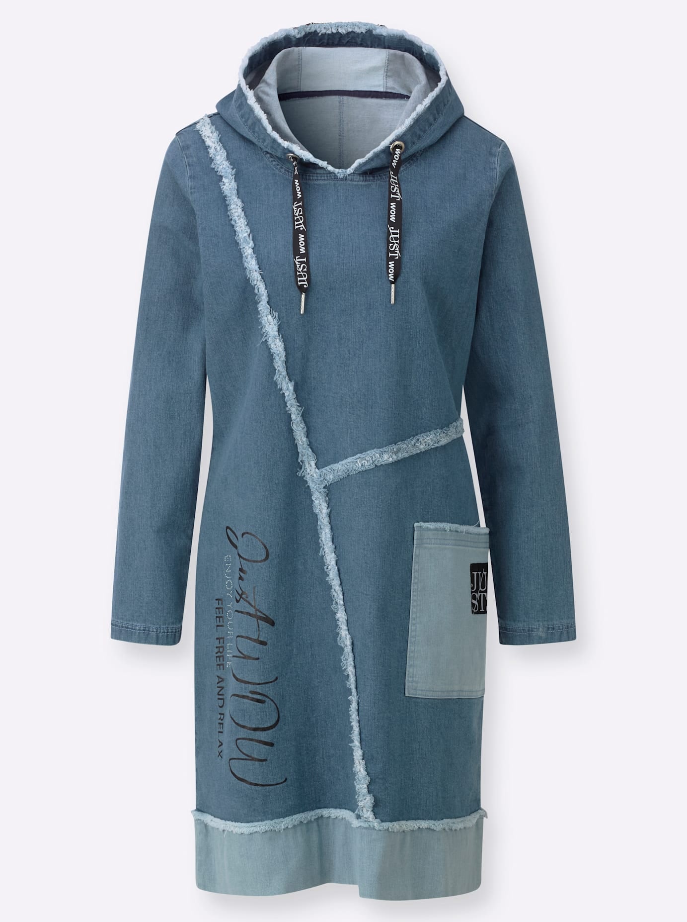 Inspirationen Robe en jean »Jeans-Kleid« Poches plaquées