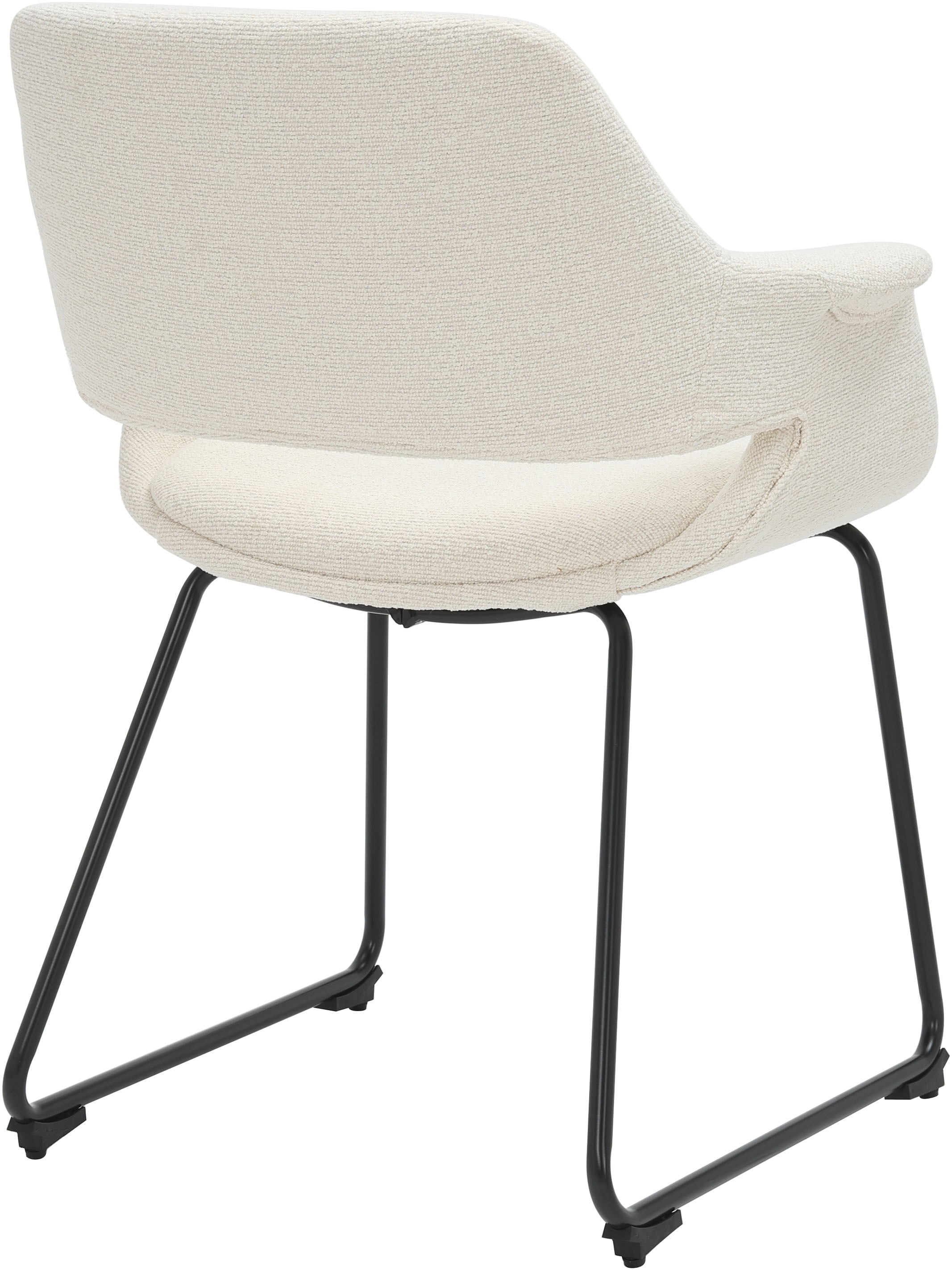 GOODproduct Chaise de salle à manger »Genna« (Ensemble) 2 cuispflegeleichter Webstoff Bezug, edles Metallgestell, Sitzhöhe 47 cm