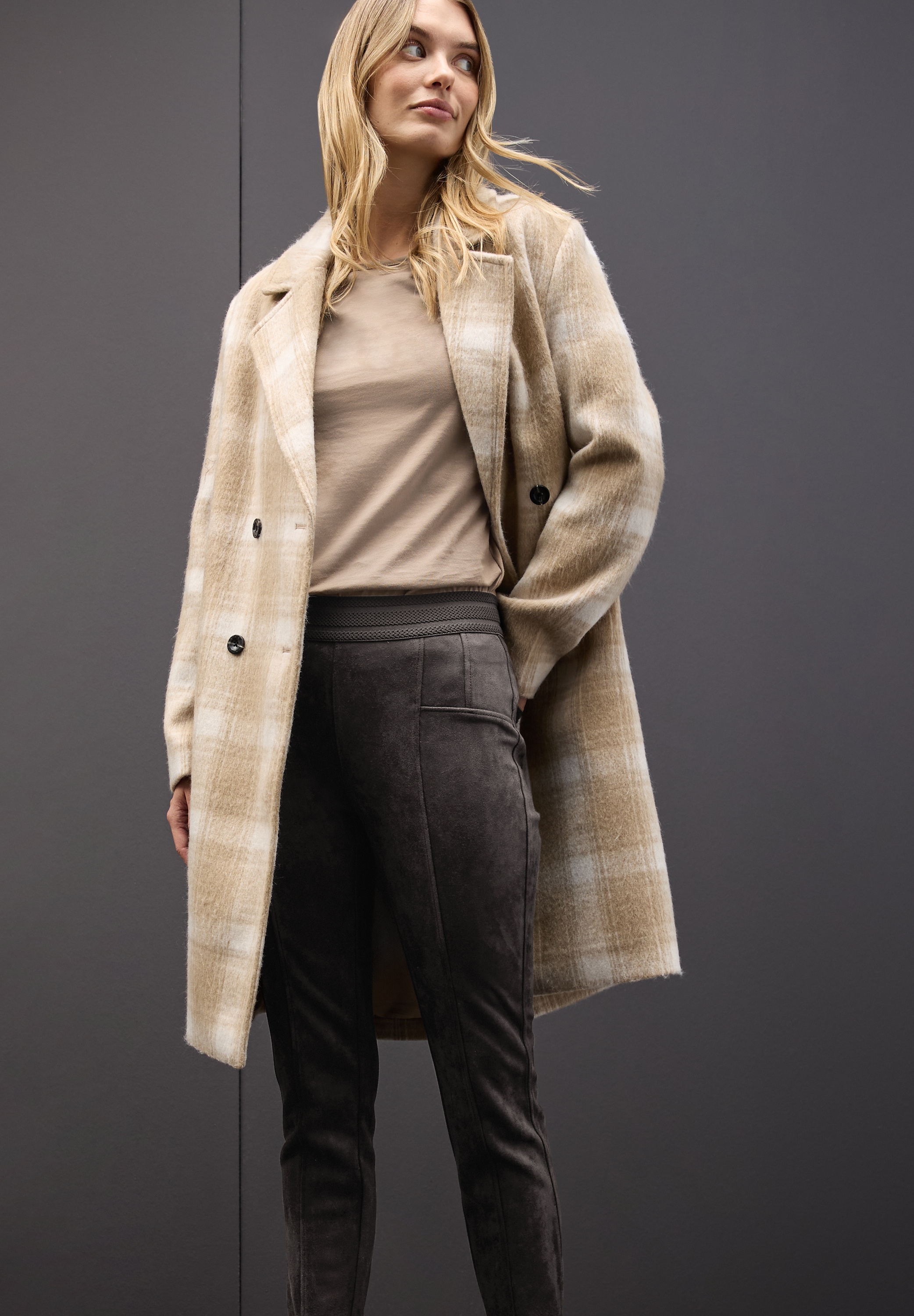 STREET ONE Pantalon en tissu »Style Hope«  mit elastischem Bund