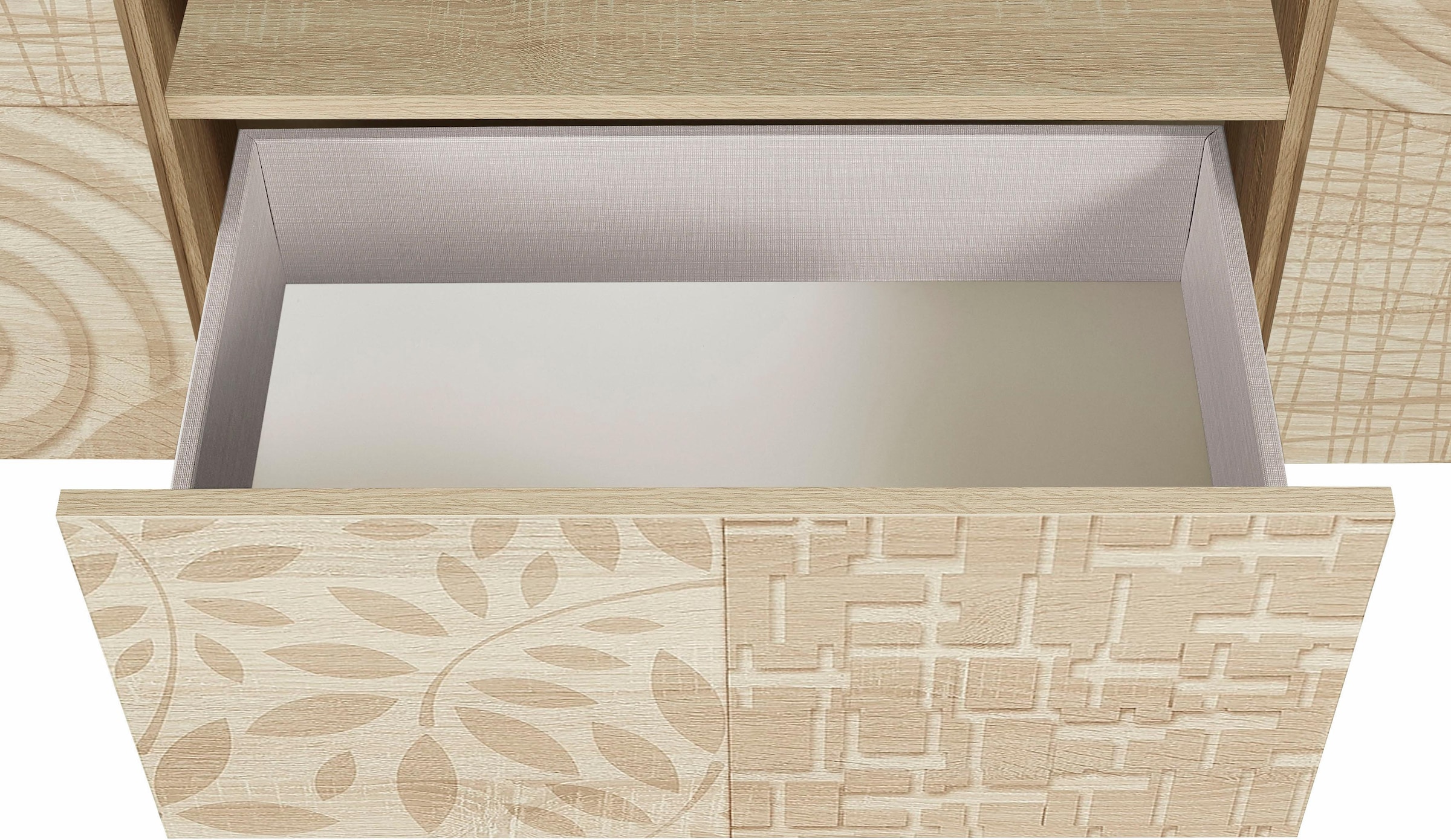 INOSIGN Lowboard »Miro« Breite 181 cm mit dekorativem Siebdruck