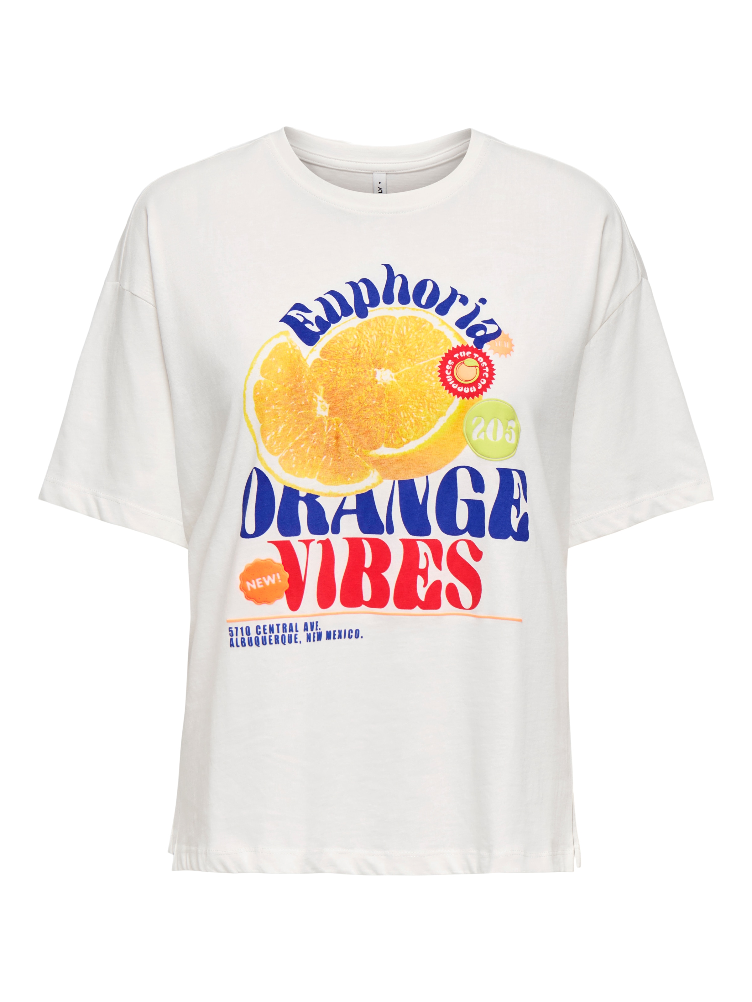 ONLY T-shirt à manches courtes »ONLBOLETTE LIFE S/S TOP BOX CC JRS« avec imprimé accrocheur