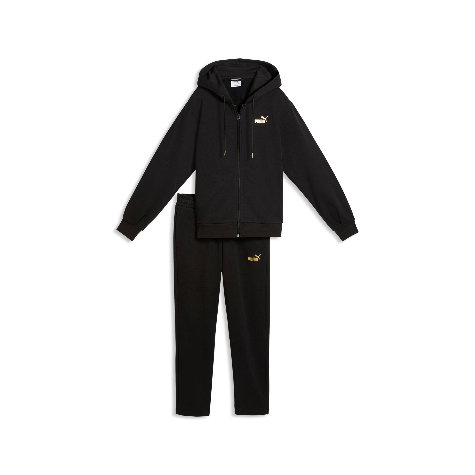 PUMA Combinaison d'entraînement »METALLIC HOODED STANDARD SWEAT SUIT FL OP« 2 mit Kapuze