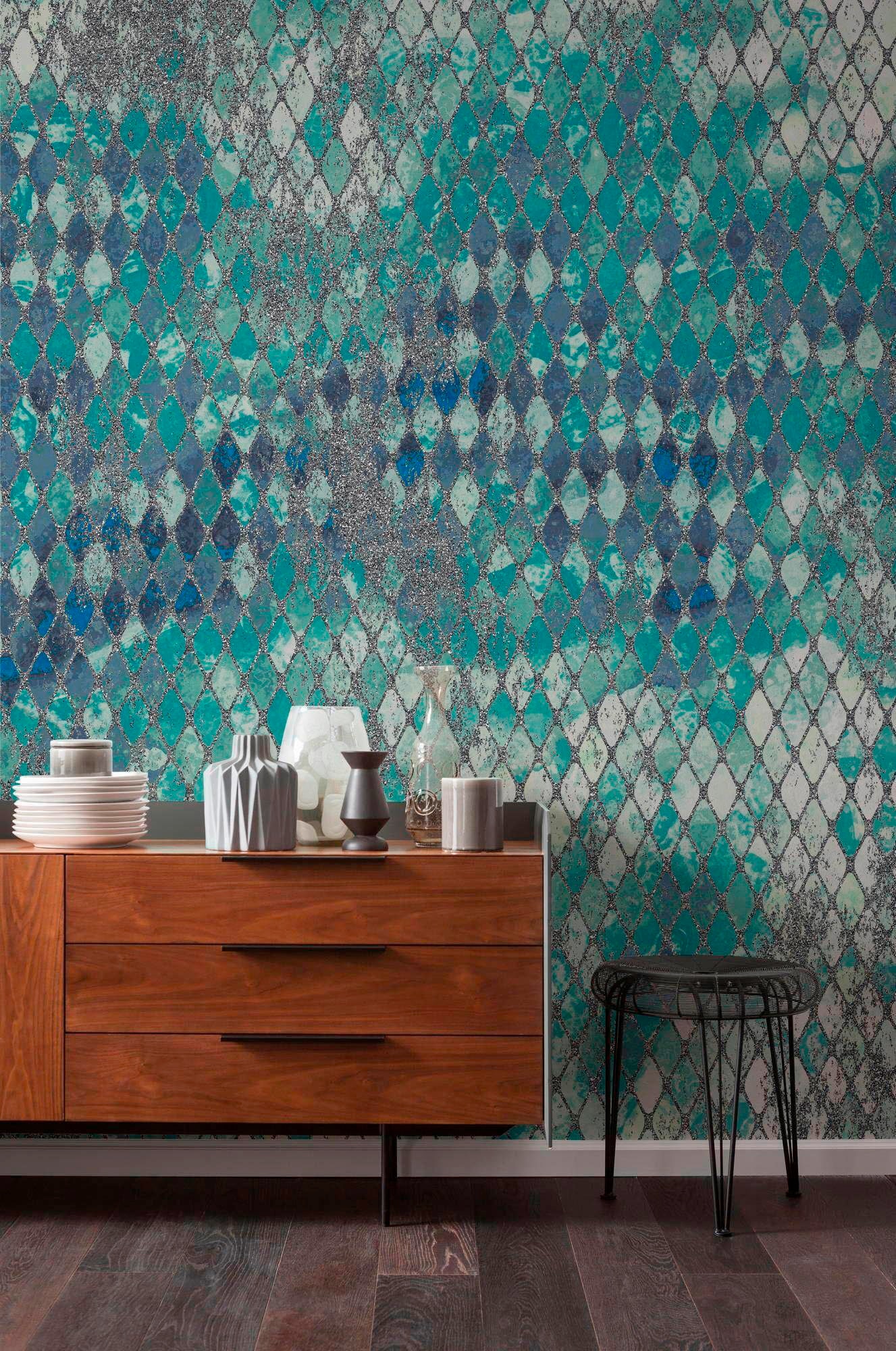 Komar Vliestapete »Digitaldruck Vlies -  Harlekin - Grösse 400 x 250 cm« bedruckt glatt Wohnzimmer, Schlafzimmer