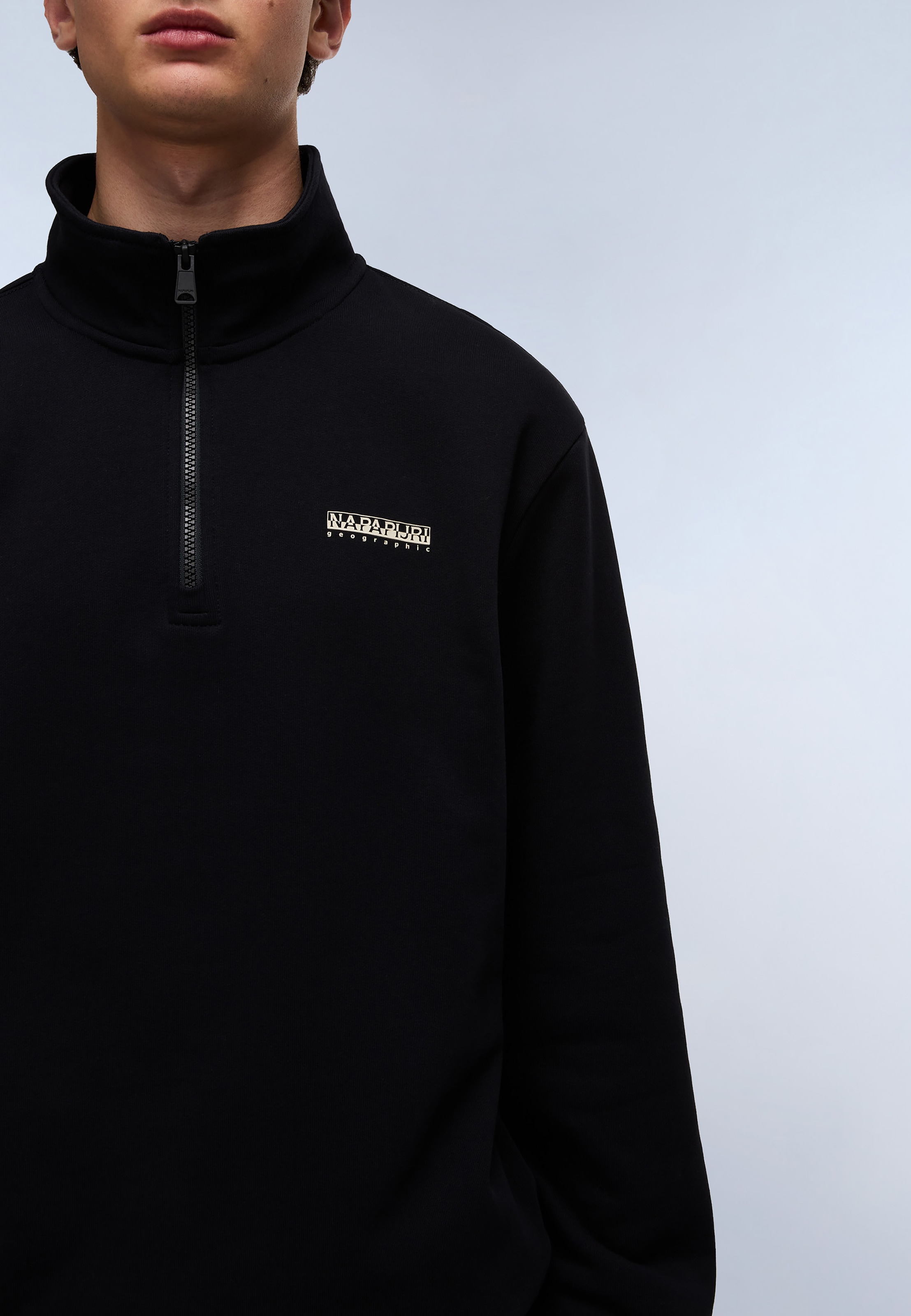 Napapijri Sweat-shirt , avec col montant et fermeture éclair

