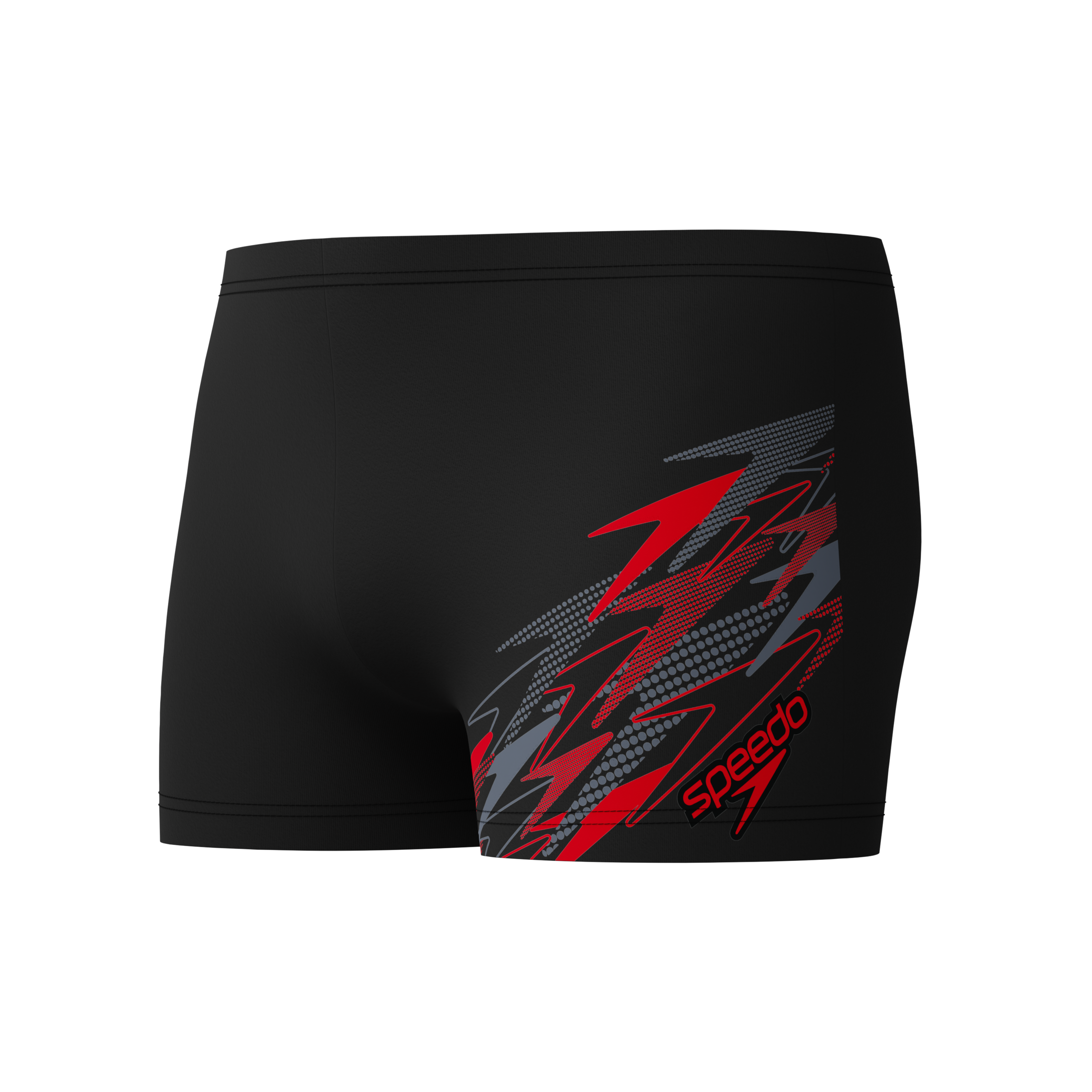 Speedo Maillot de bain avec motif de vagues en plastisol, stable en forme, à séchage rapide