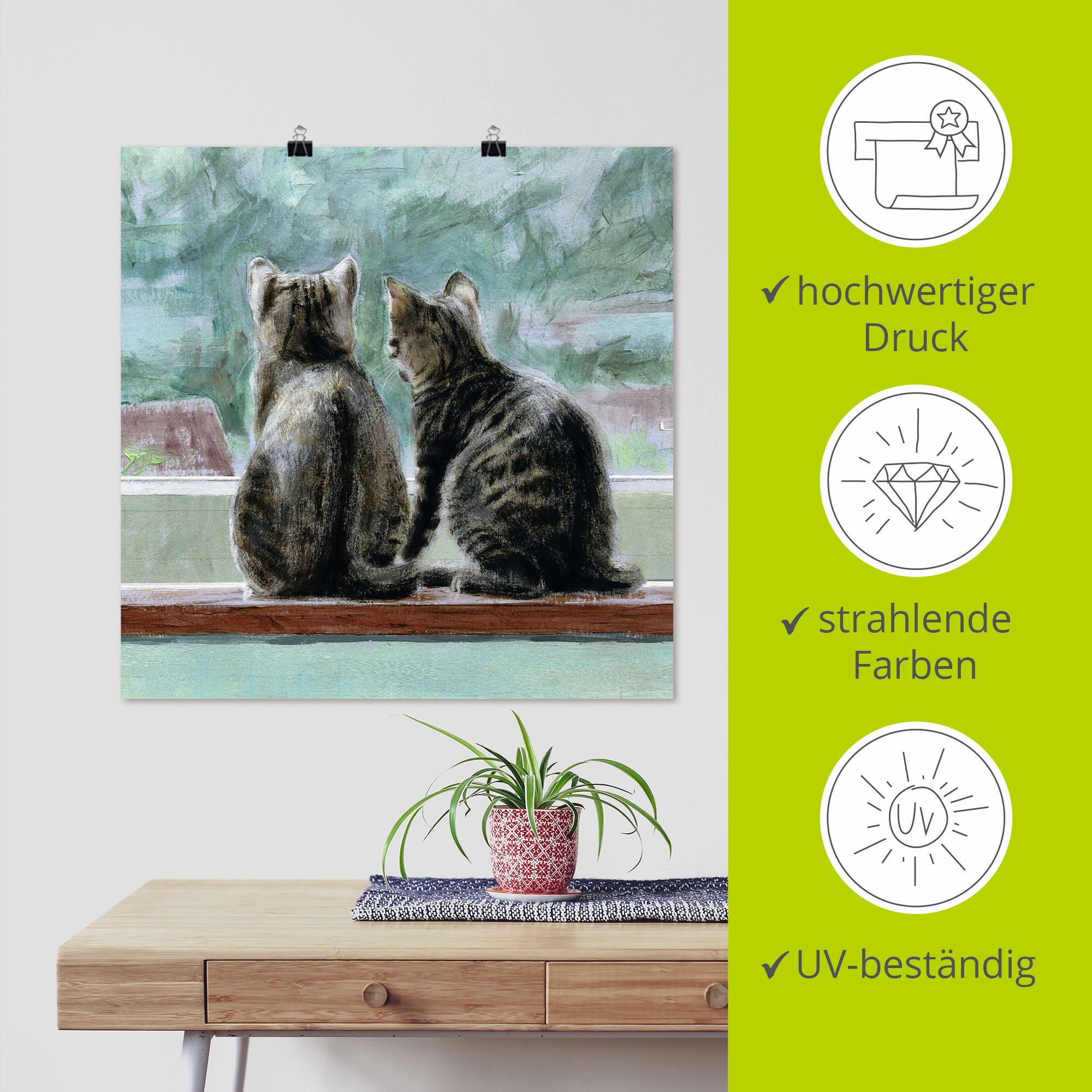 Artland Poster »Schöne Aussicht« 1 cuis tlg. ohne Rahmen