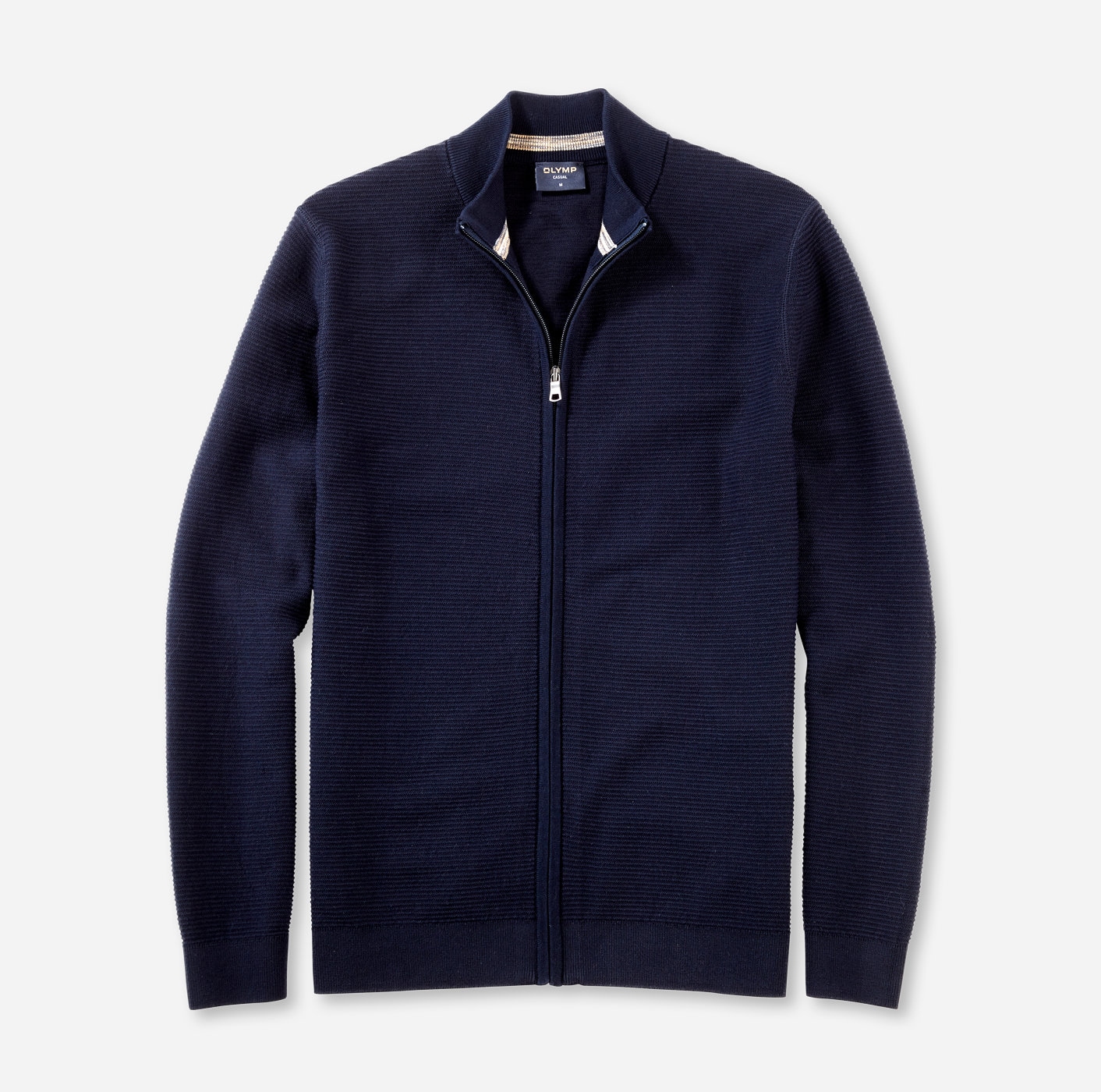 OLYMP Strickjacke Stehkragen, regular fit