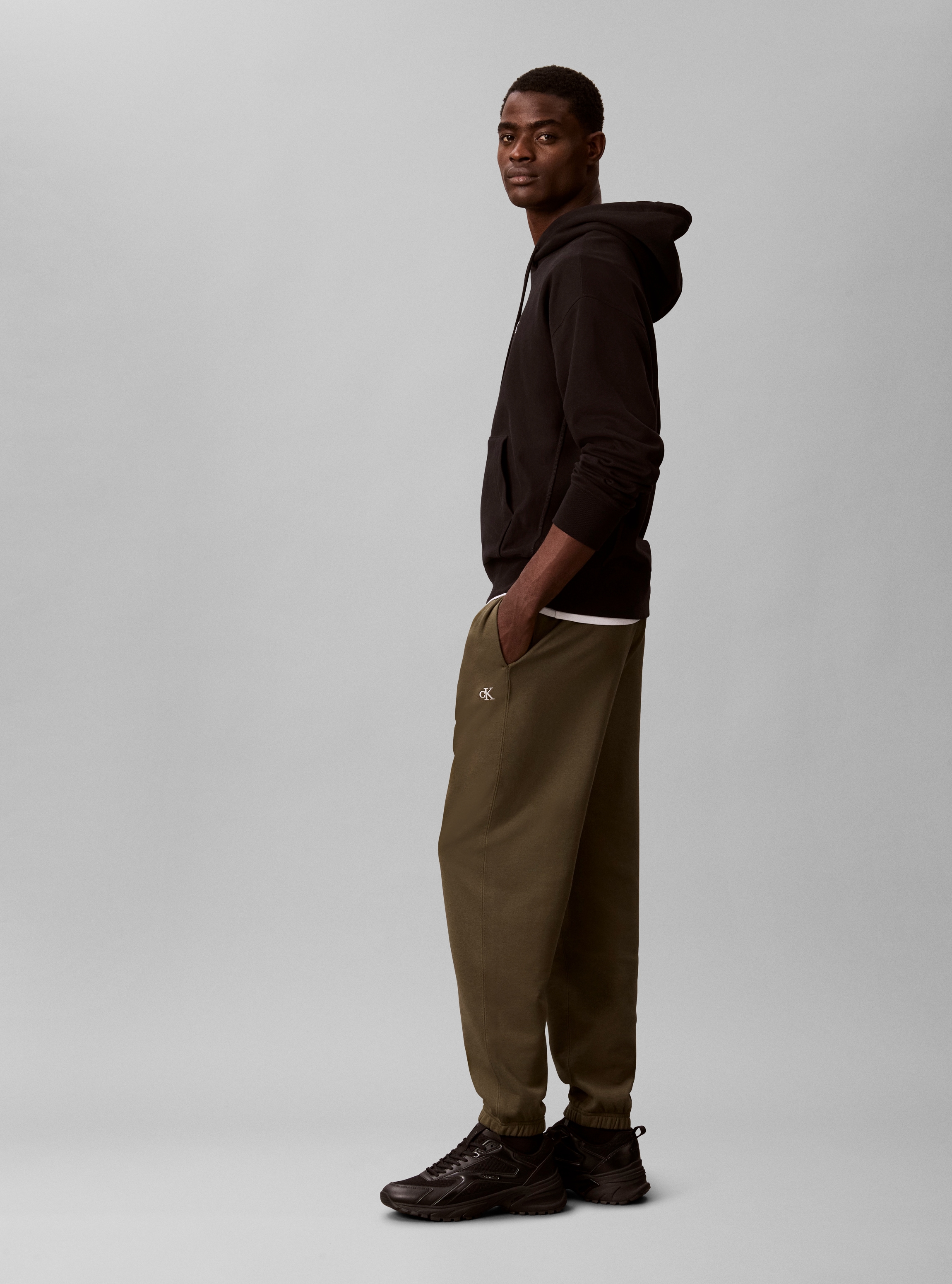Calvin Klein Pantalon sweat »EU 350TERRY MONOGRAM JOGGER«  coupe régulière